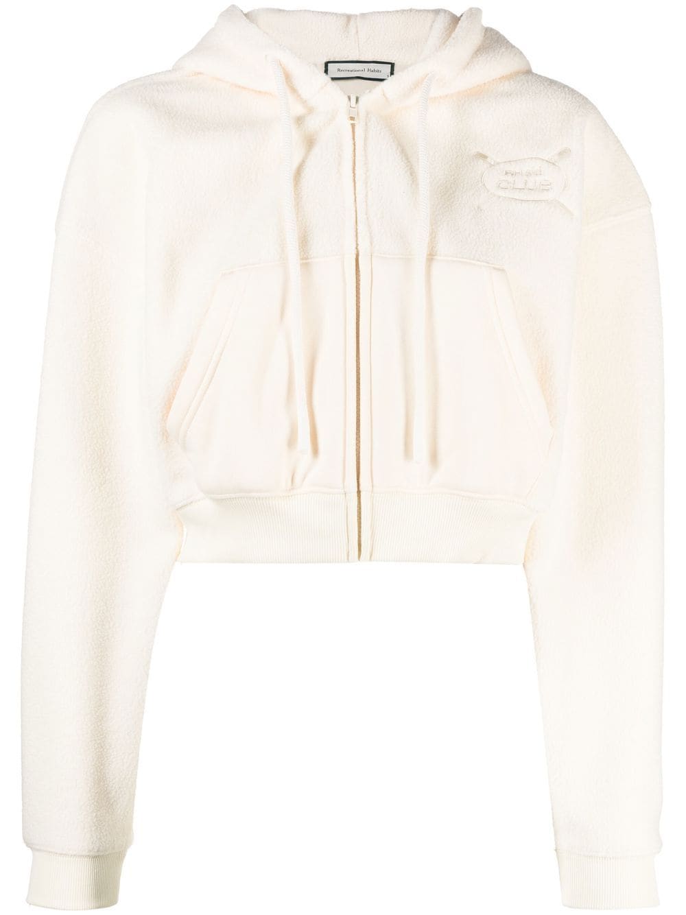 Recreational Habits hooded cropped jacket - Yellow von Recreational Habits