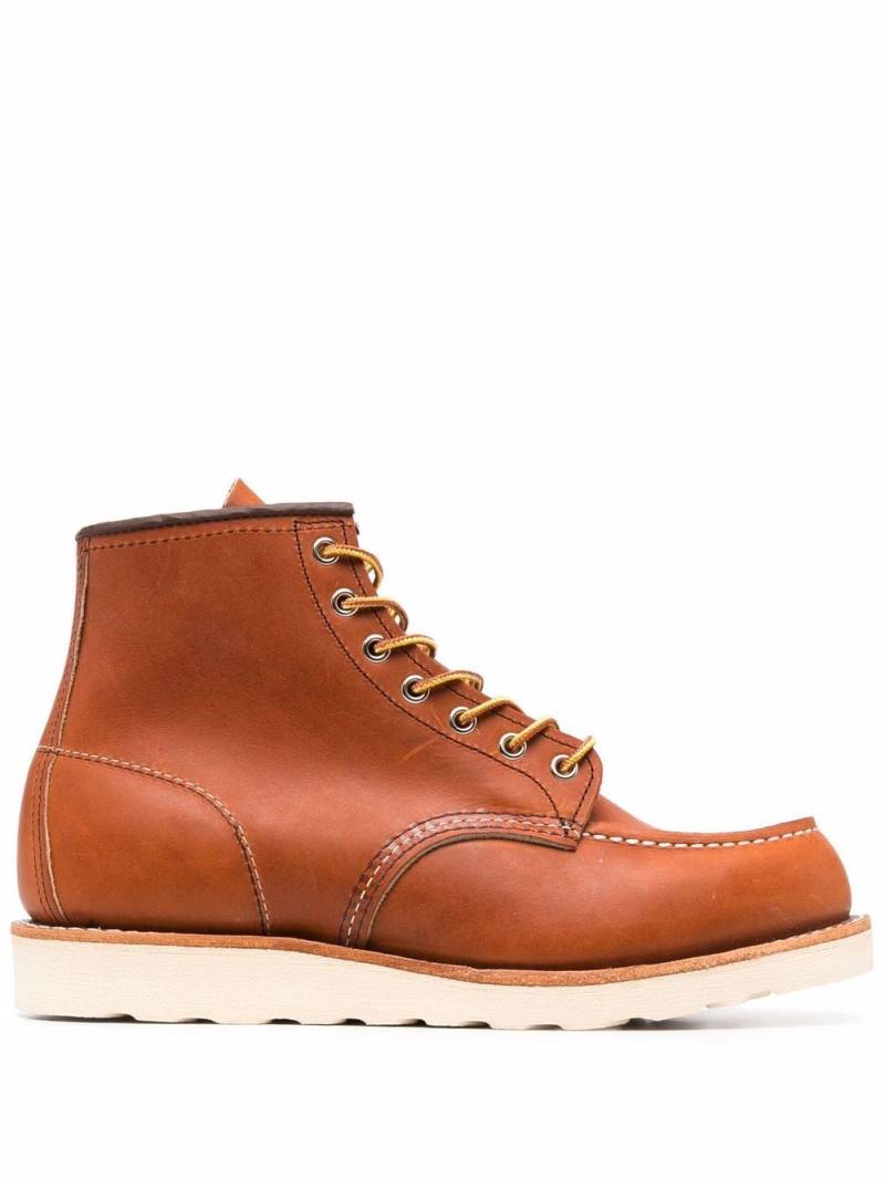 Red Wing Shoes chunky lace-up leather boots - Brown von Red Wing Shoes