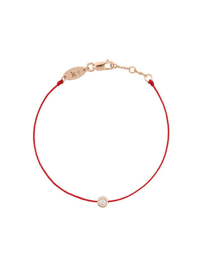 Redline 18kt rose gold and diamond string bracelet von Redline