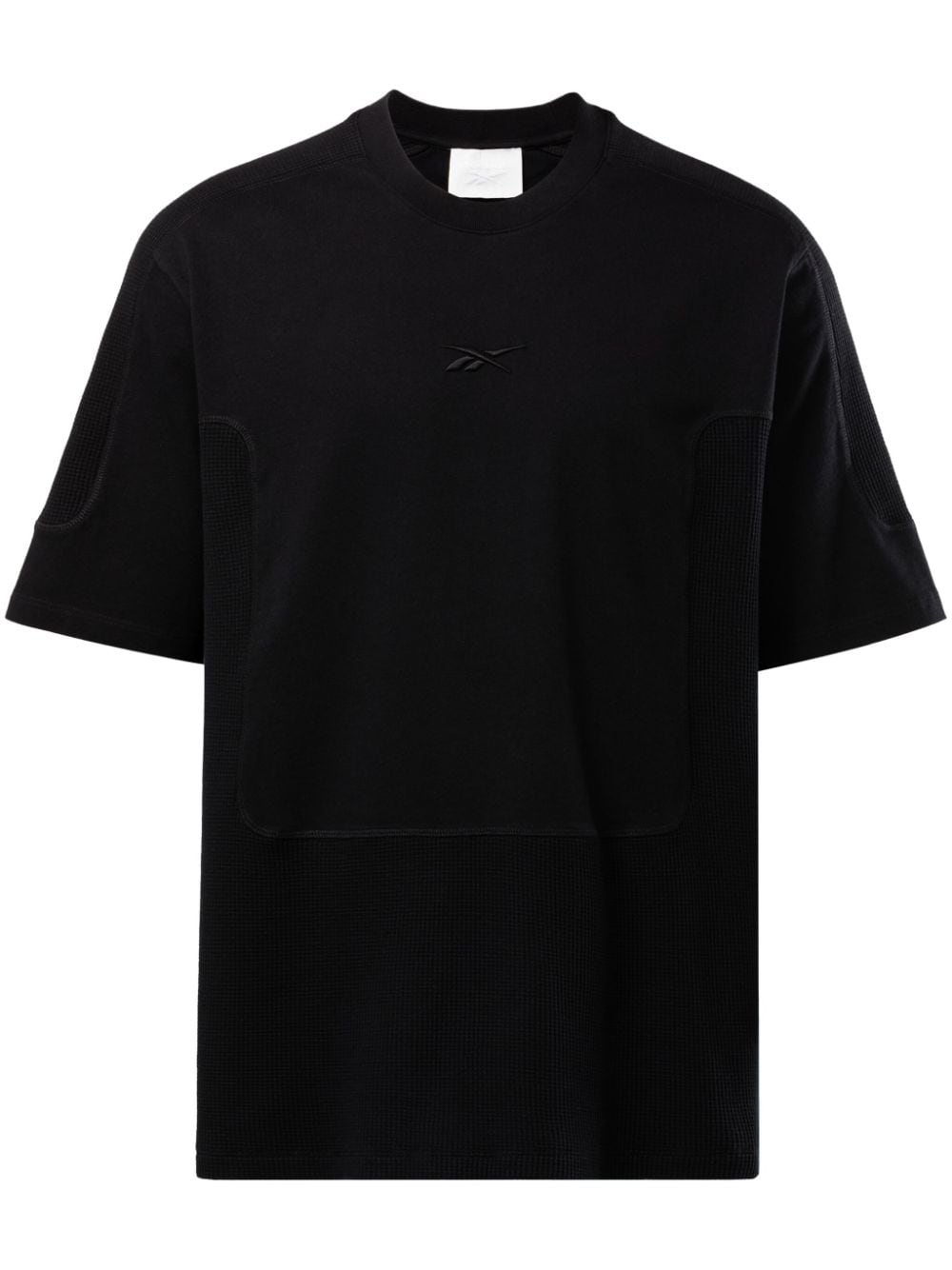 Reebok LTD logo-embroidered cotton T-shirt - Black