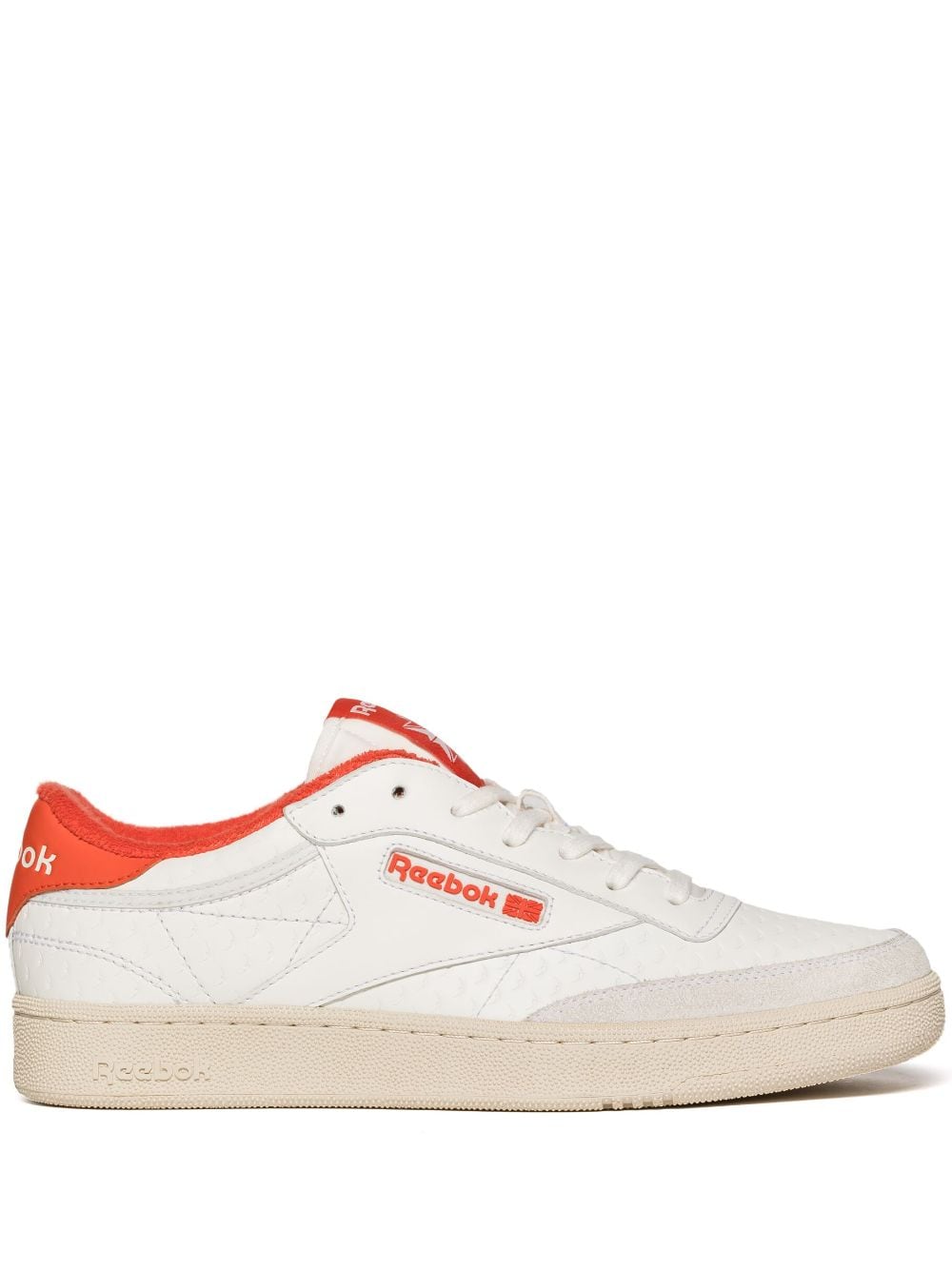 Reebok LTD Club C embossed leather sneakers - White von Reebok LTD