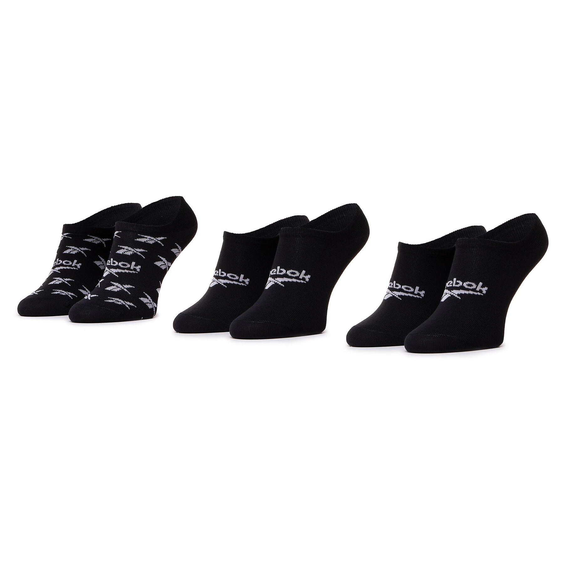 3er-Set Unisex-Sneakersocken Reebok Cl Fo Invisible Sock 3P GG6679 Black von Reebok