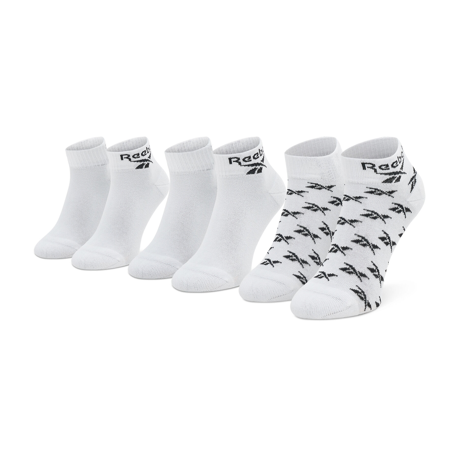 3er-Set hohe Unisex-Socken Reebok Cl Fo Ankle Sock 3P GG6674 Weiß 3er-Set hohe Unisex-Socken Reebok Cl Fo Ankle Sock 3P GG6674 Weiß von Reebok