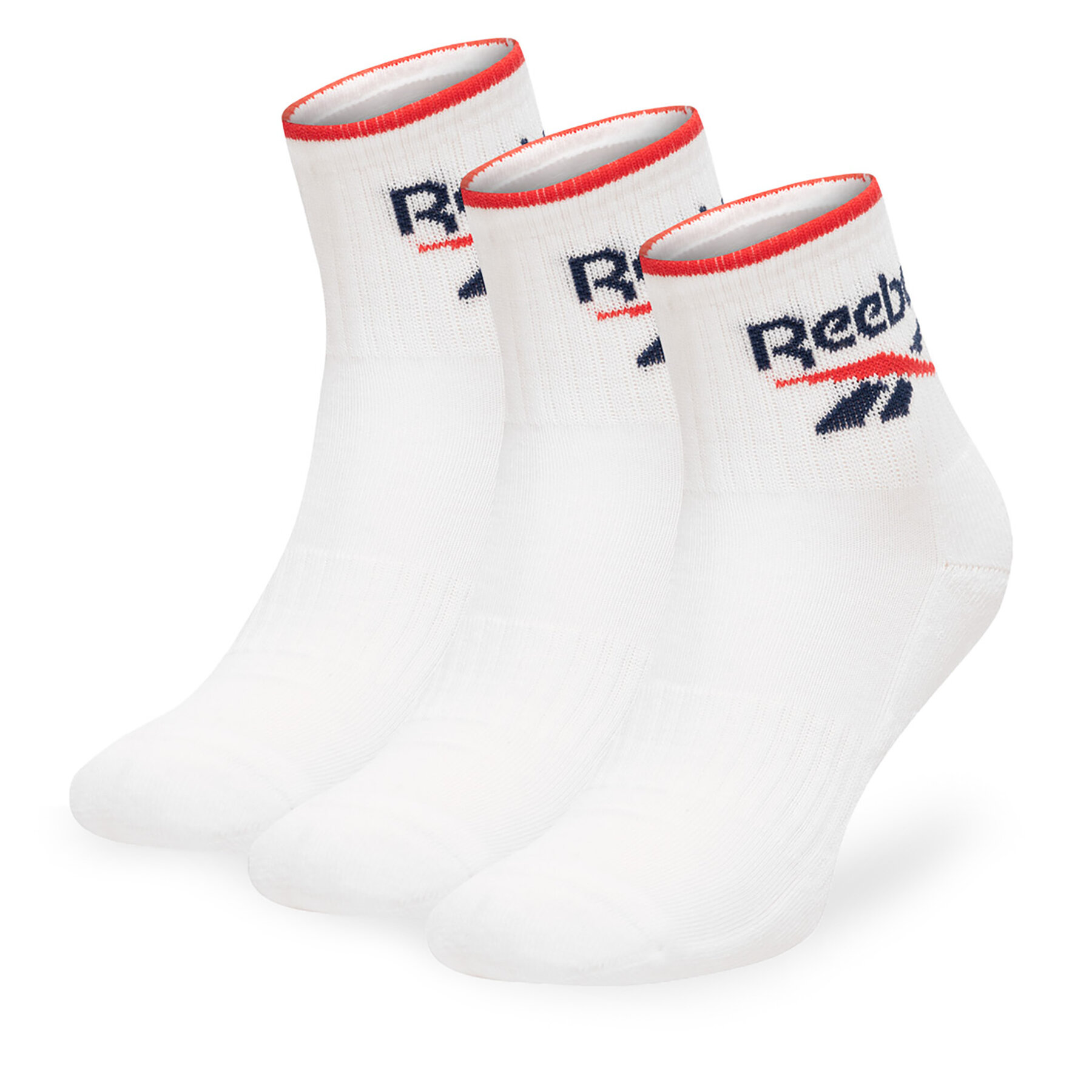 3er-Set hohe Unisex-Socken Reebok R0362-SS24 (3-pack) Weiß von Reebok