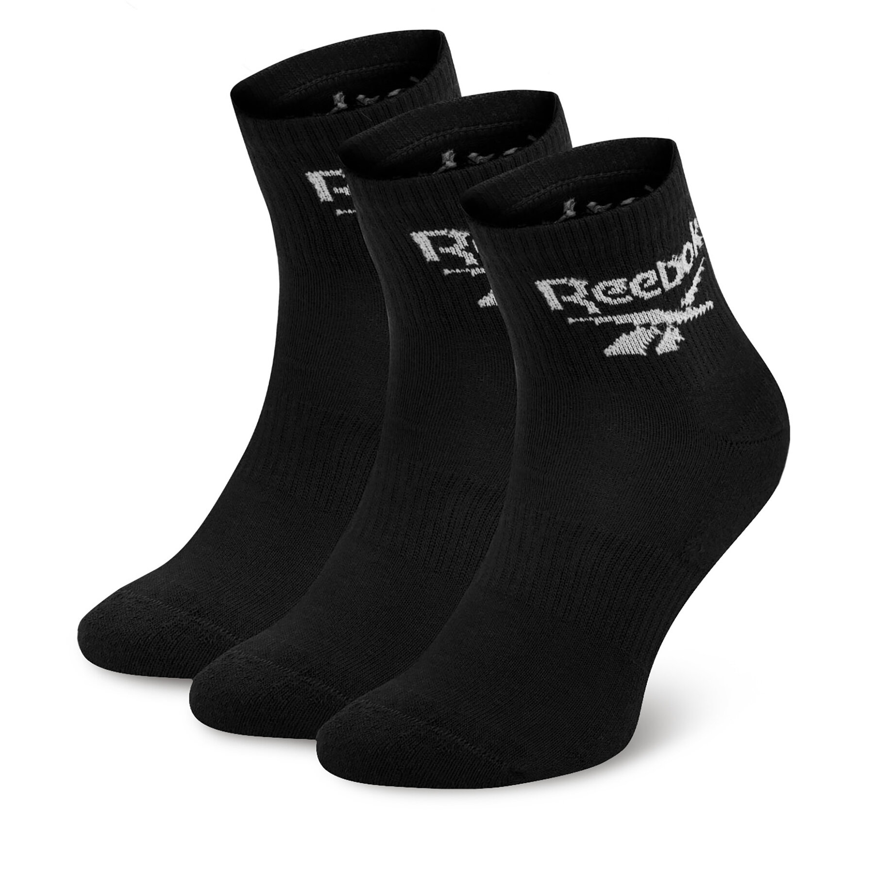 3er-Set hohe Unisex-Socken Reebok R0427-SS24 (3-pack) Schwarz von Reebok