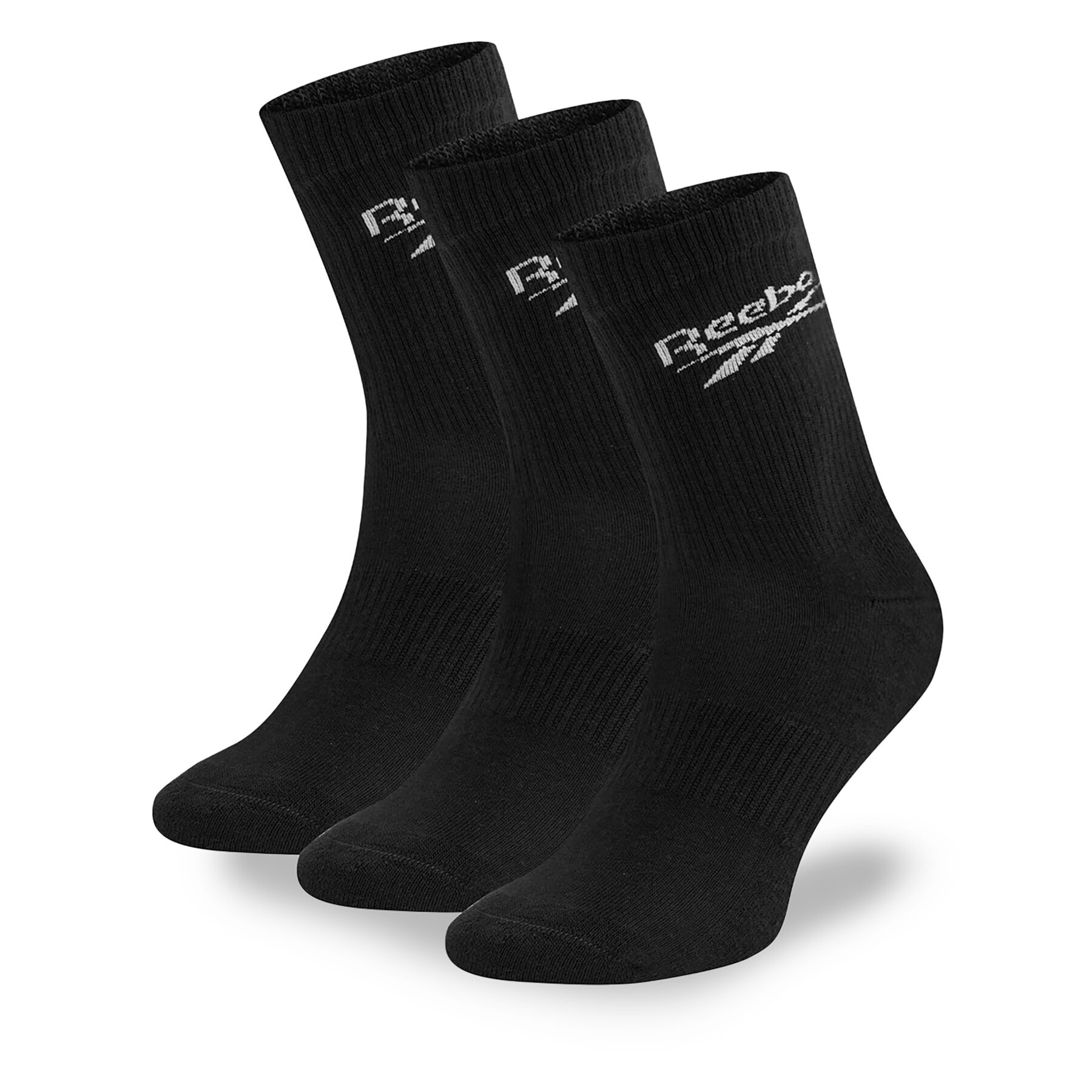 3er-Set hohe Unisex-Socken Reebok R0452-SS24 (3-pack) Schwarz von Reebok