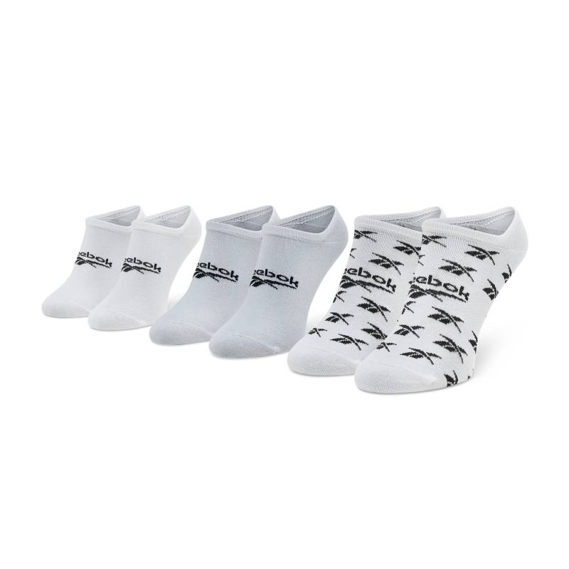 3er-Set niedrige Unisex-Socken Reebok Cl Fo Invisible Sock 3P GG6678 White/Lgsogr/White von Reebok