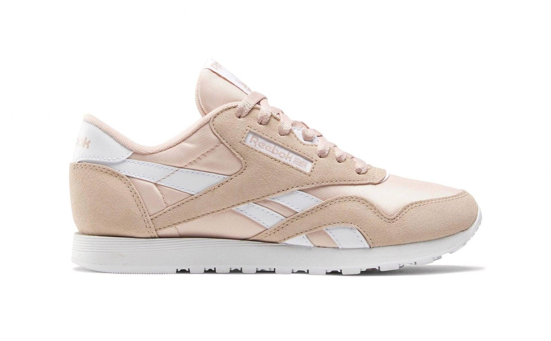 Classic Nylon - Wildleder Sneaker Damen Beige 39 von Reebok