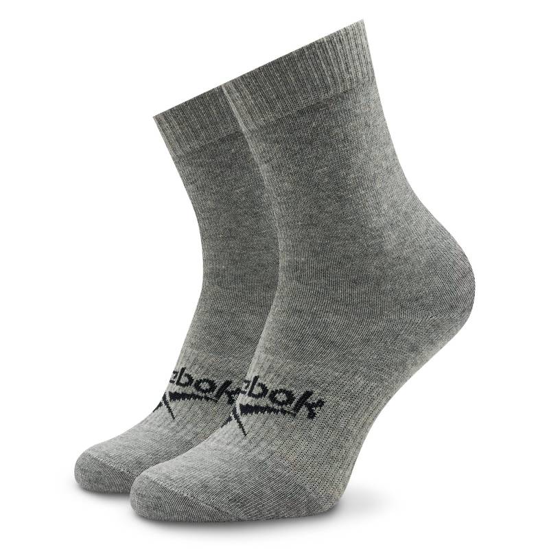 Hohe Unisex-Socken Reebok Active Foundation Quarter Socks GI0076 medium grey heather von Reebok