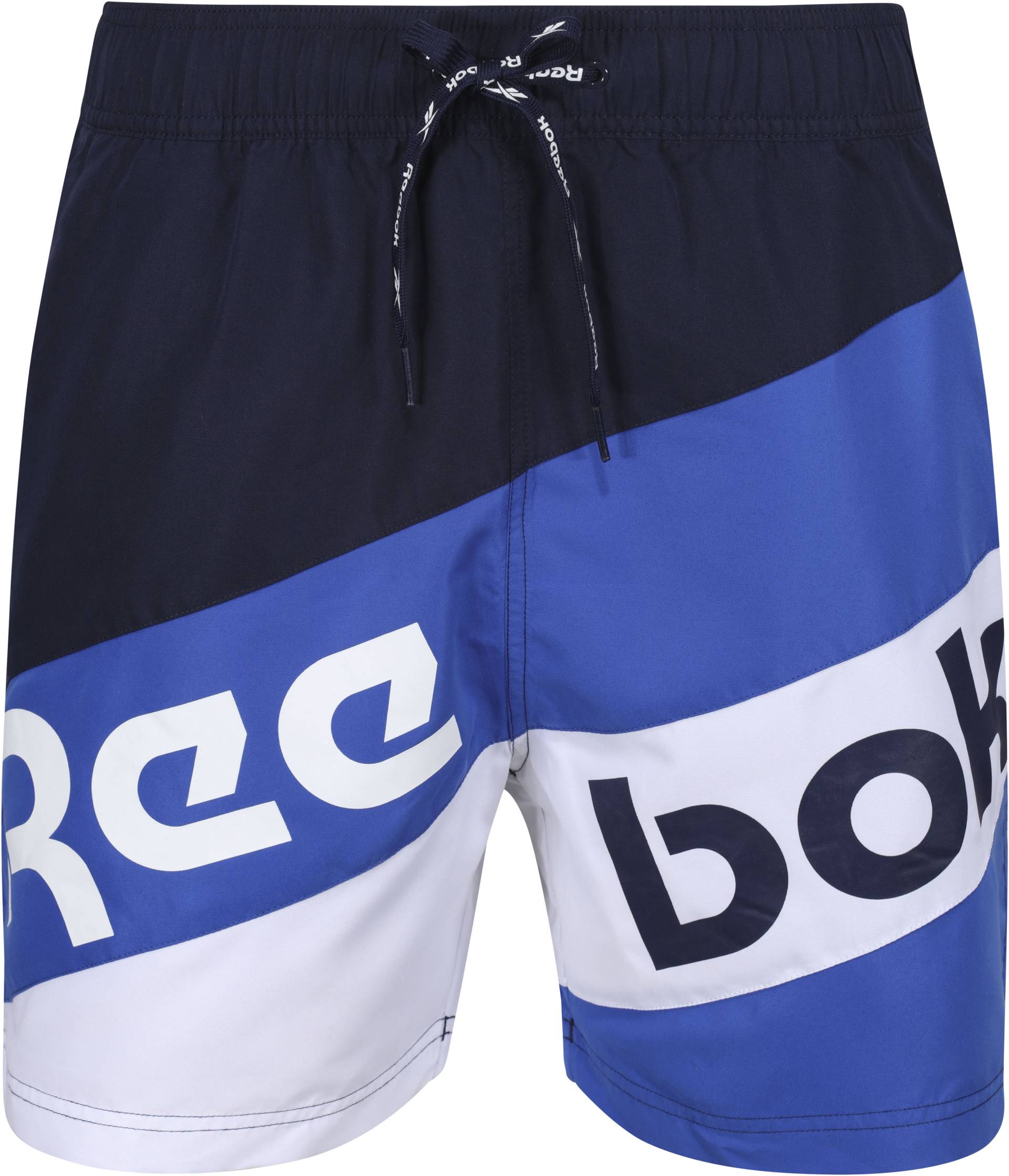 Reebok Badeshorts »Ryan«, asymmetrisch gestreift, geteilter Logoschriftzug Reebok Badeshorts »Ryan«, asymmetrisch gestreift, geteilter Logoschriftzug von Reebok