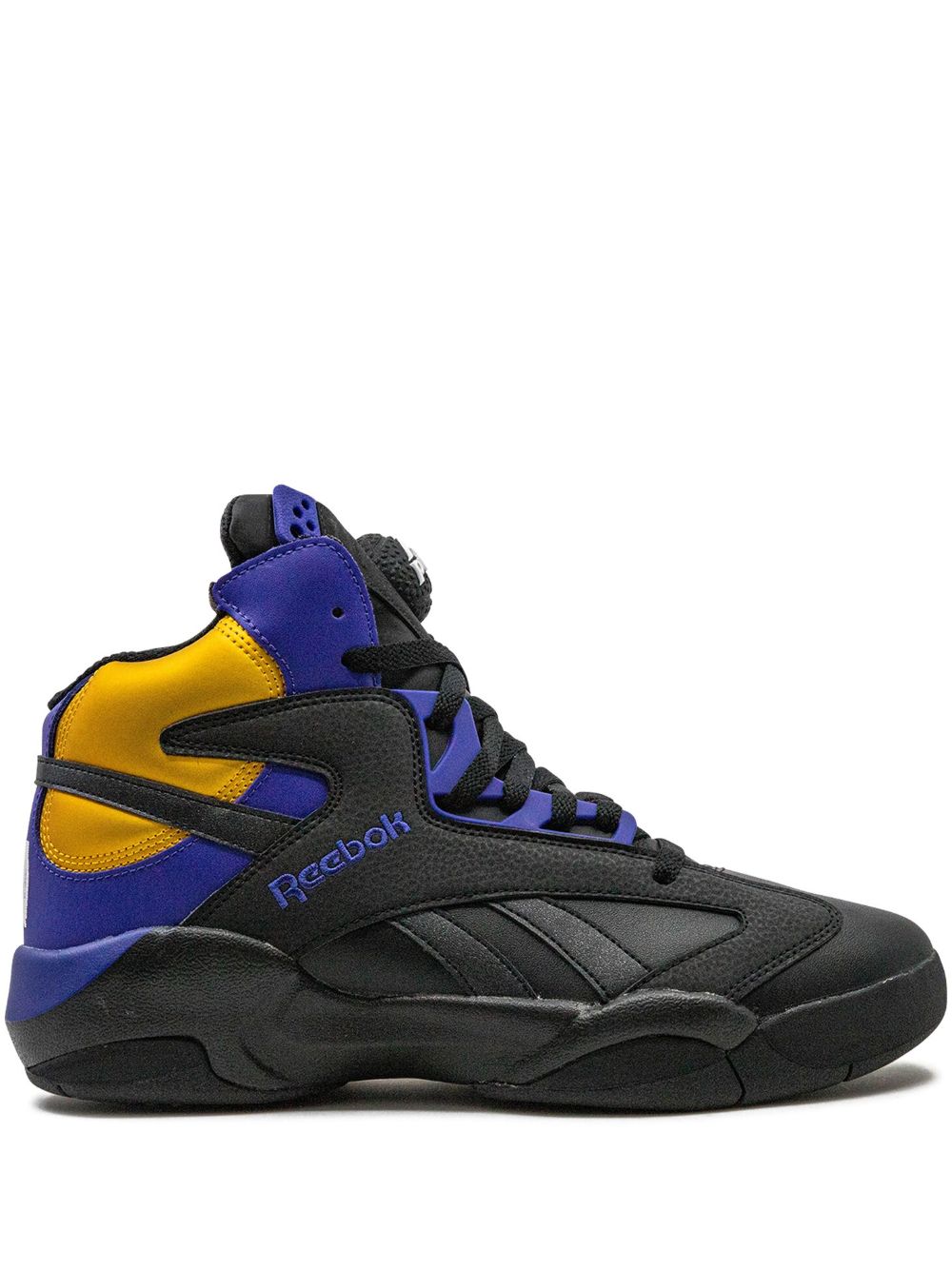 Reebok Shaq Attaq "Core Black/Bold Purple/Collegiate Gold" sneakers von Reebok