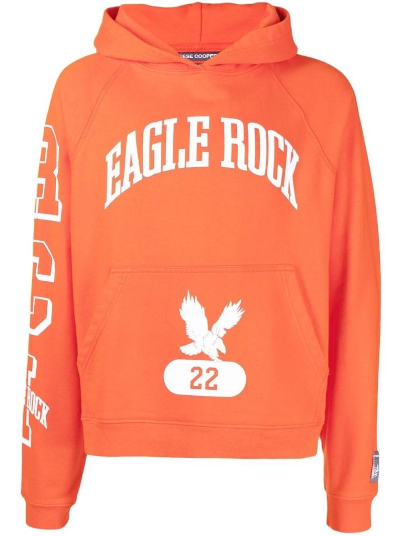 Reese Cooper logo-print cotton hoodie - Orange von Reese Cooper