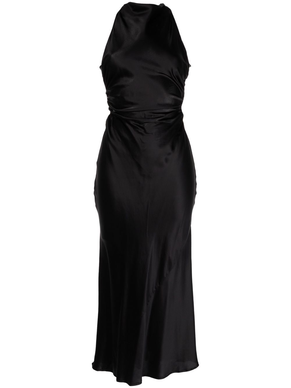Reformation Casette silk midi dress - Black von Reformation