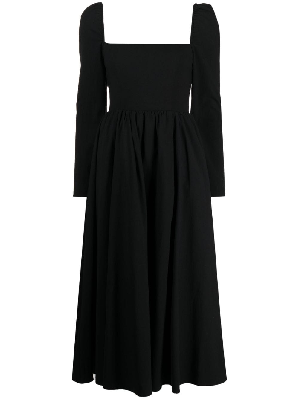 Reformation Elly square-neck midi dress - Black von Reformation