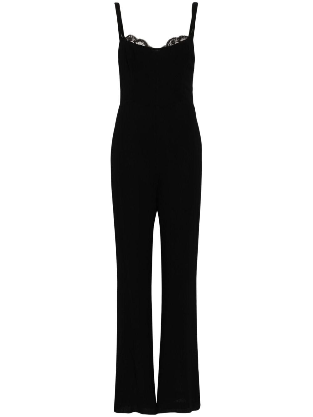 Reformation Irisa lace-trim jumpsuit - Black von Reformation