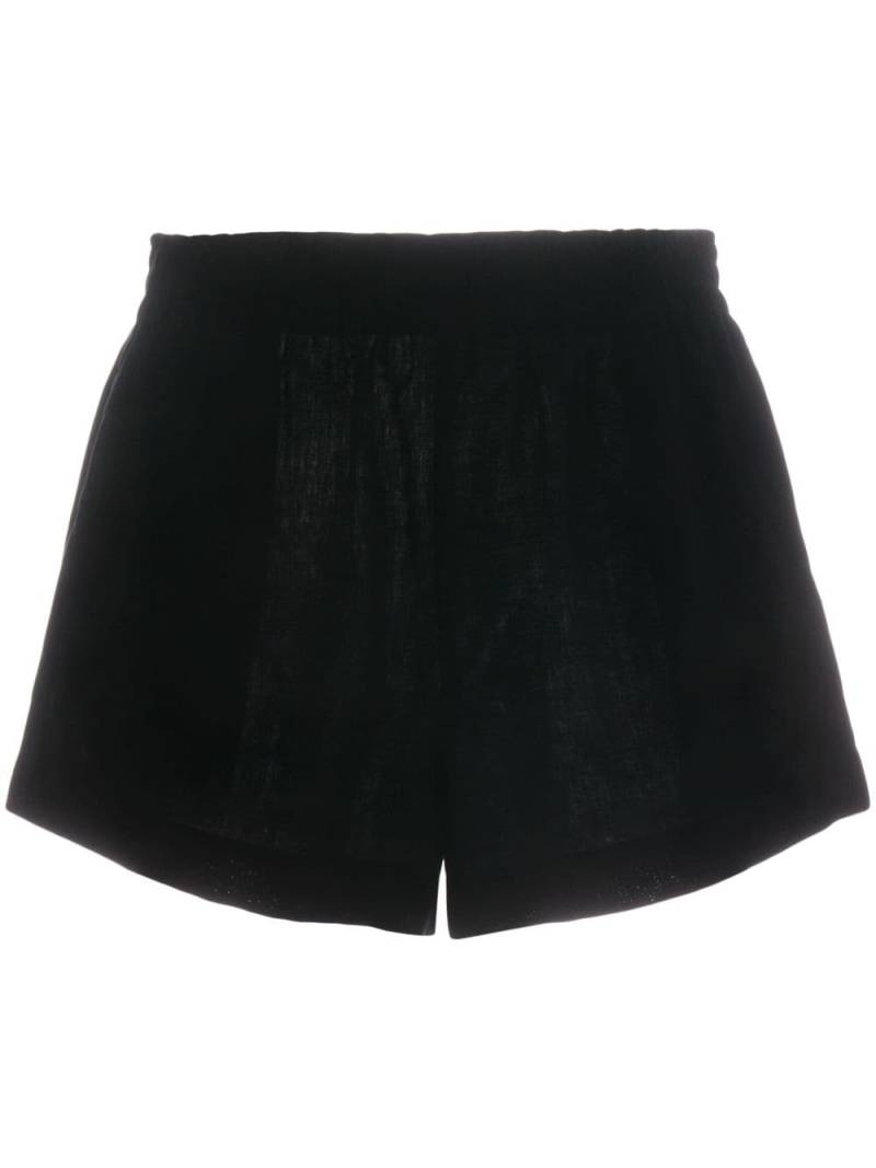 Reformation Mila linen shorts - Black von Reformation