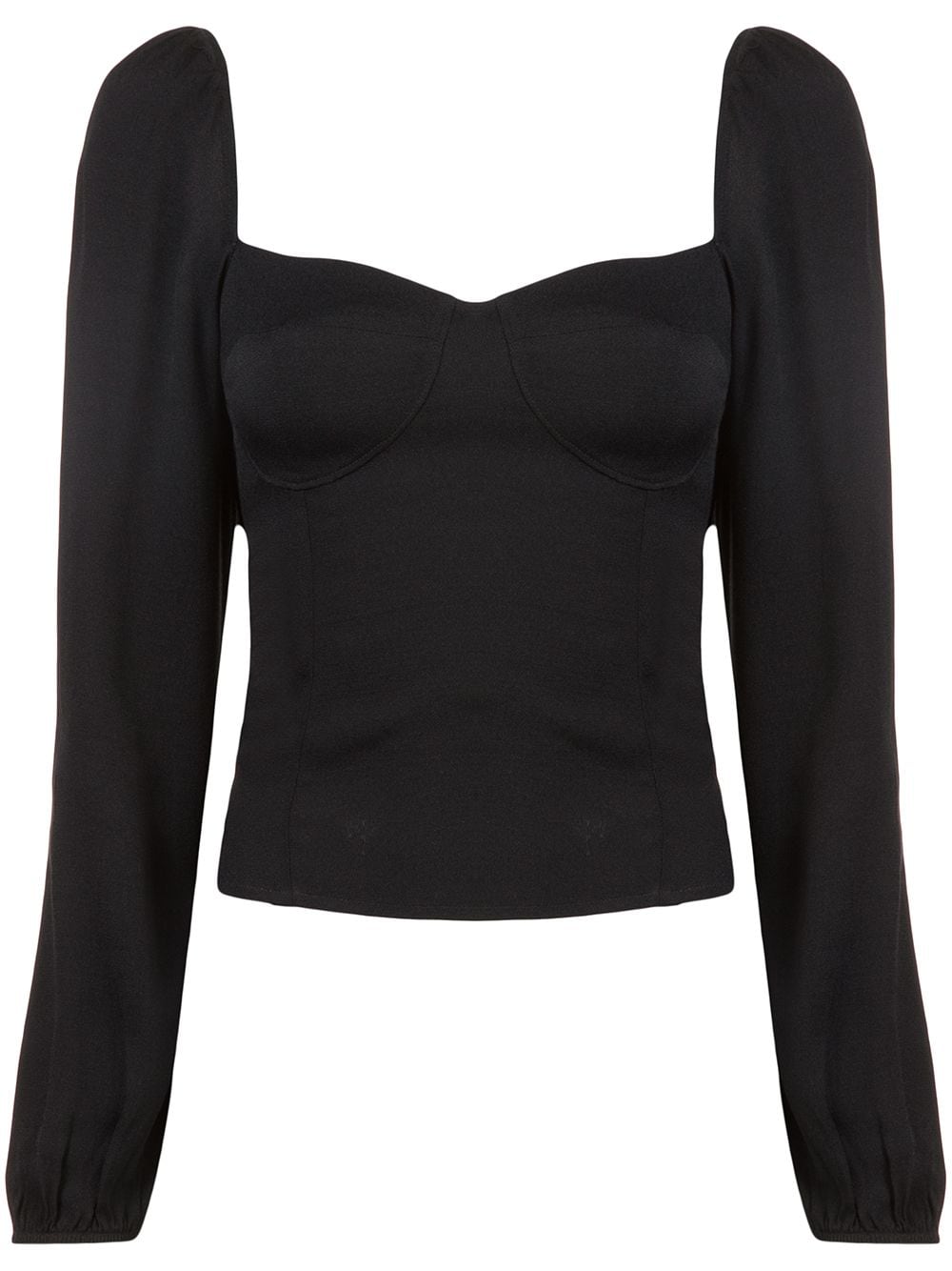 Reformation Reign long-sleeve top - Black von Reformation