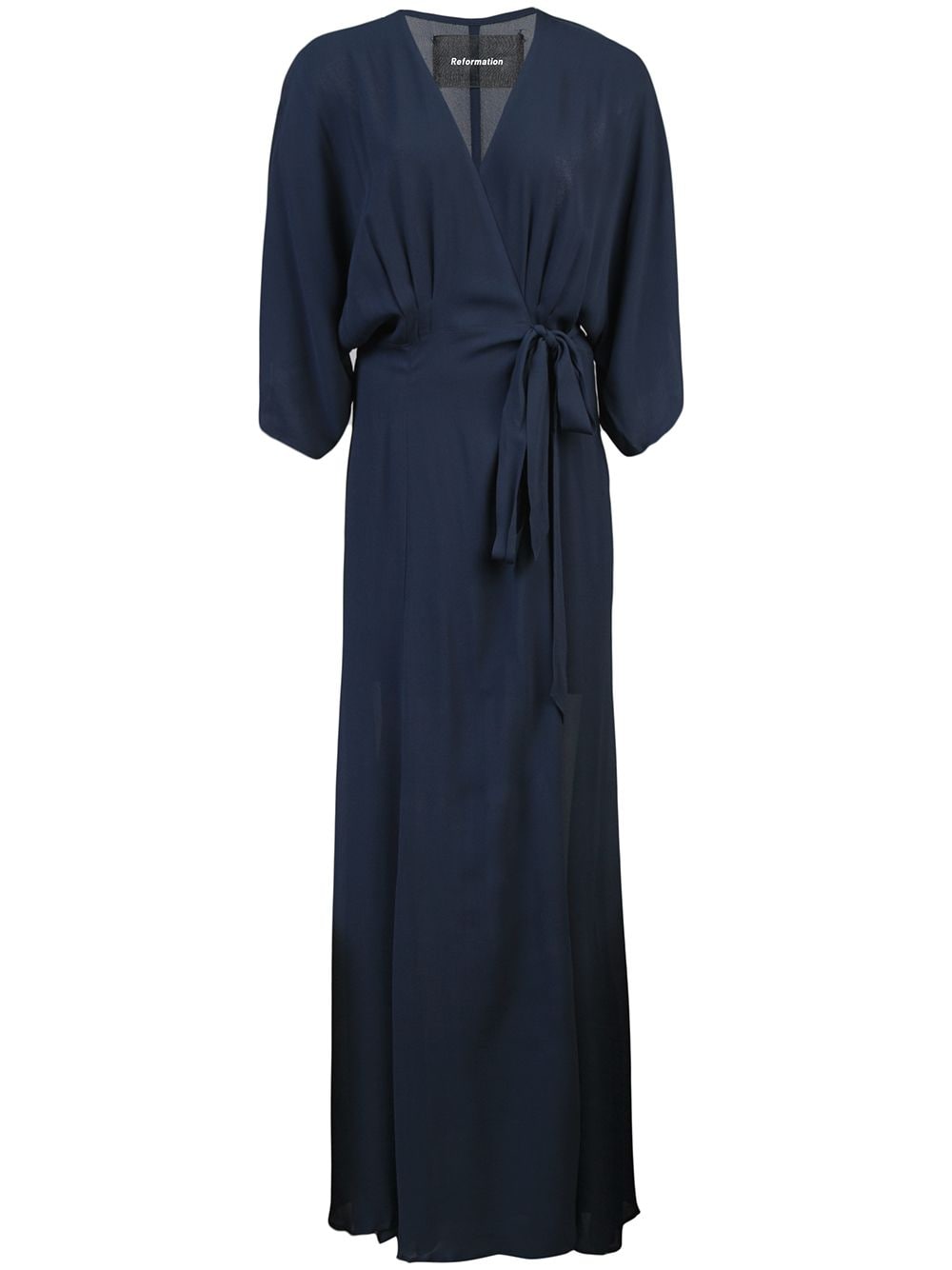 Reformation Winslow draped wrap dress - Blue von Reformation