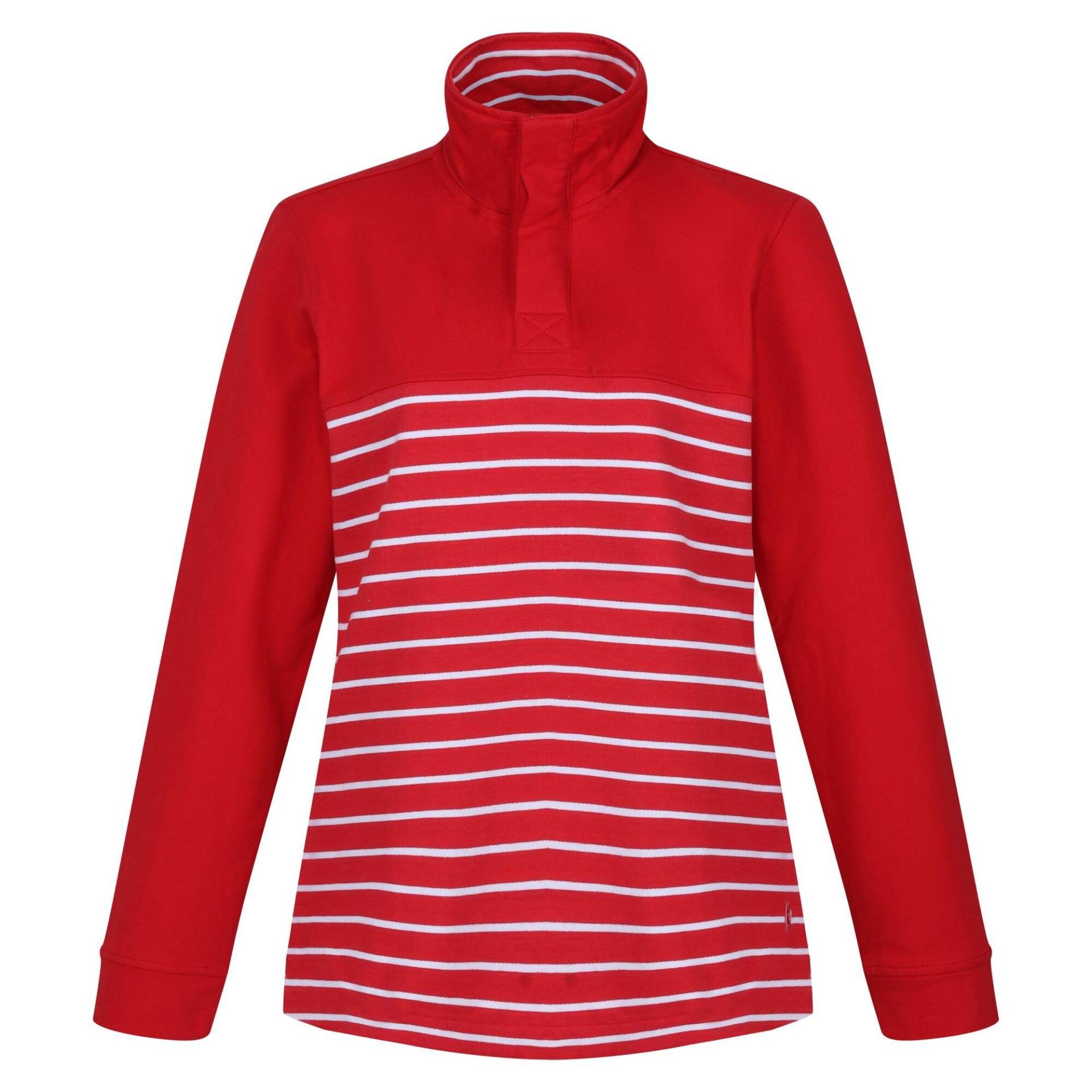 Bayla Sweatshirt Knopfhals Damen Rot Bunt 34 von Regatta