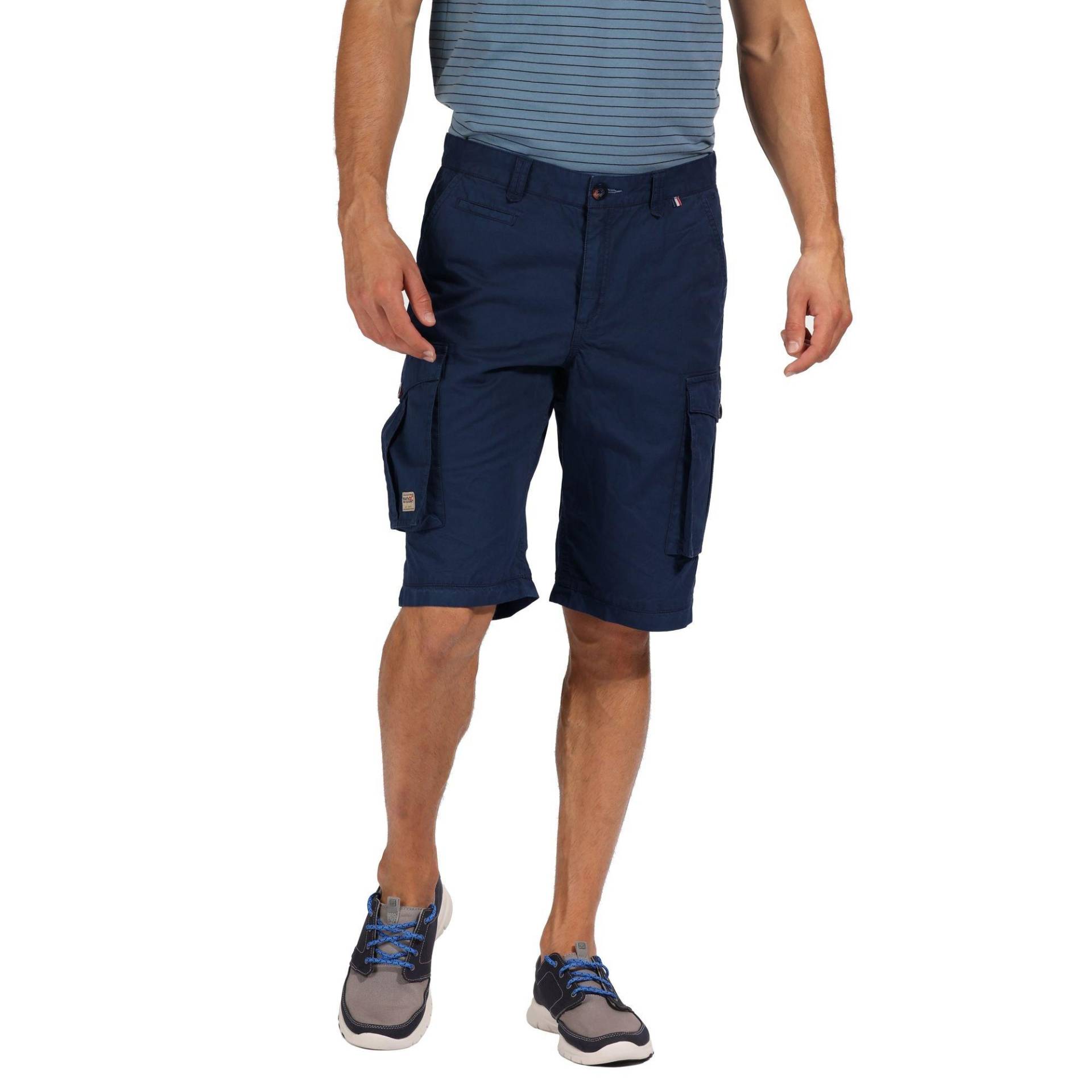 Cargoshorts Shorebay Im Vintagelook Herren Marine W32 von Regatta