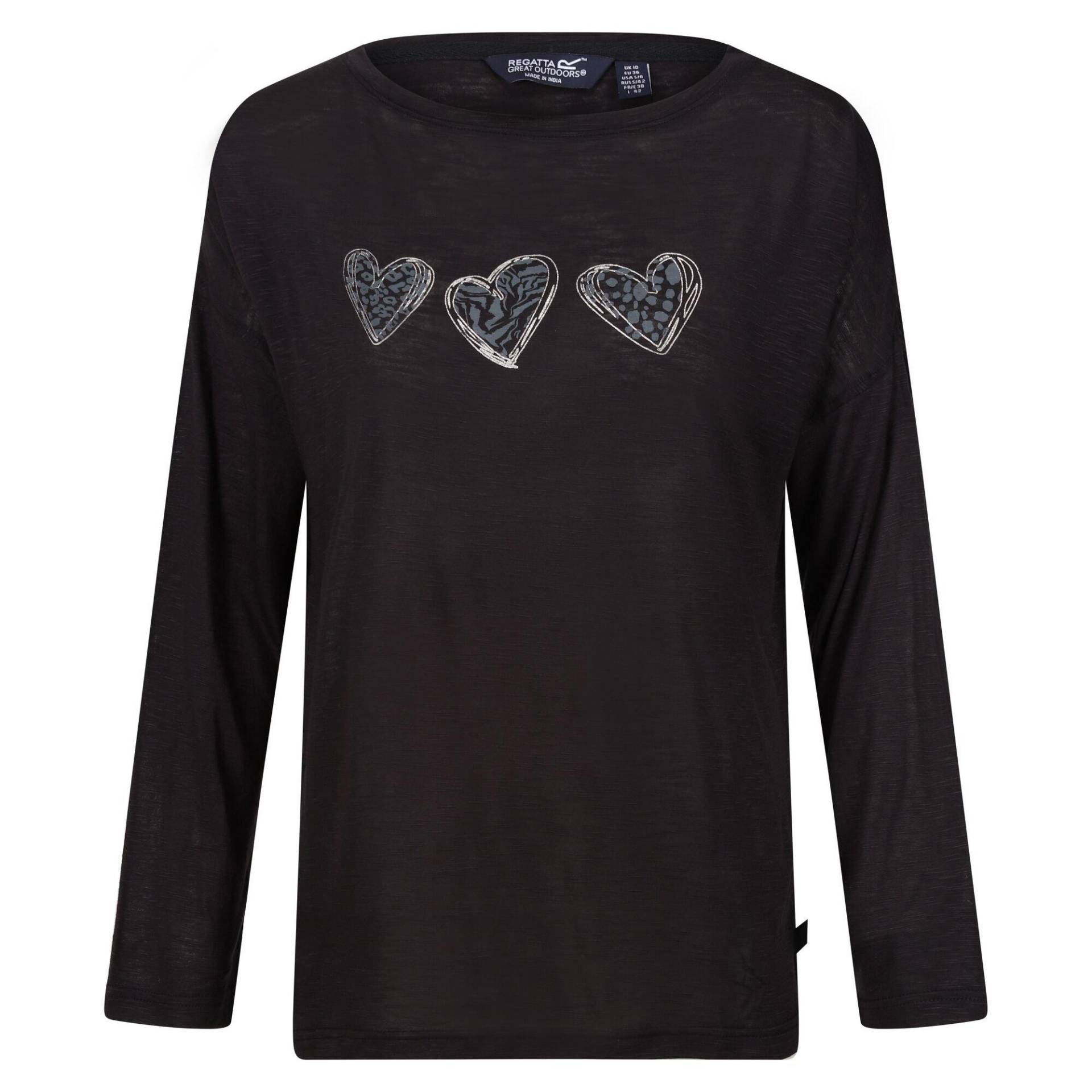 Carlene Tshirt Langärmlig Damen Schwarz 38 von Regatta