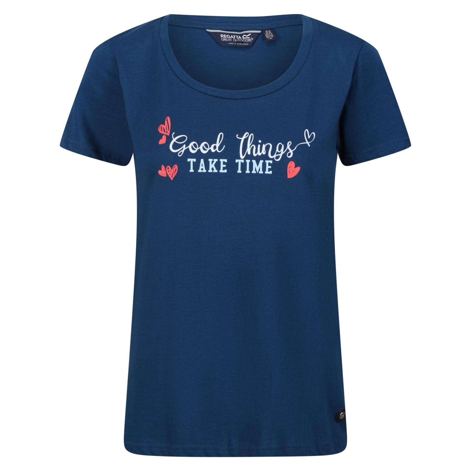 Filandra Vii Good Things Take Time Tshirt Damen Blau 36 von Regatta