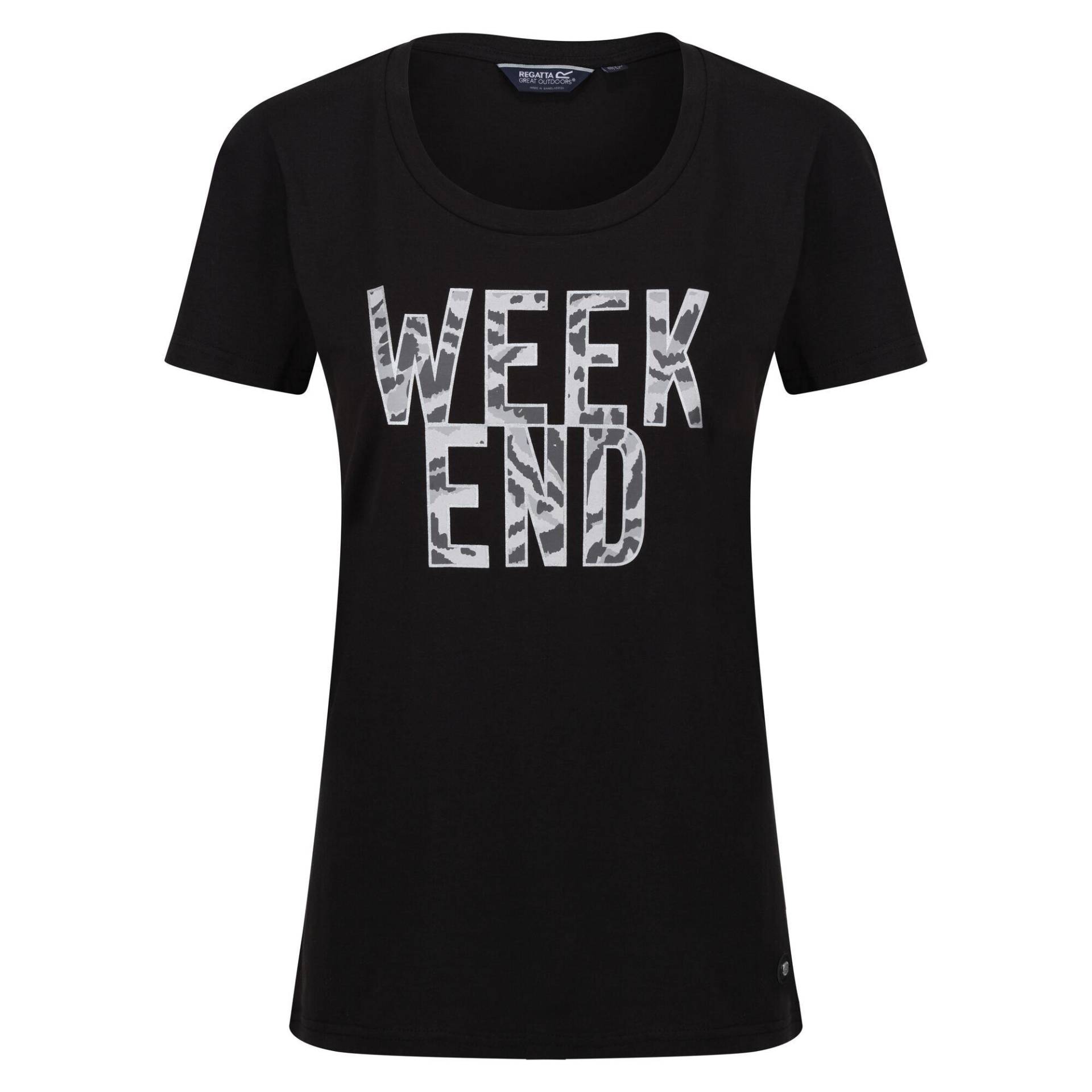 Filandra Vii Week End Tshirt Damen Schwarz 38 von Regatta