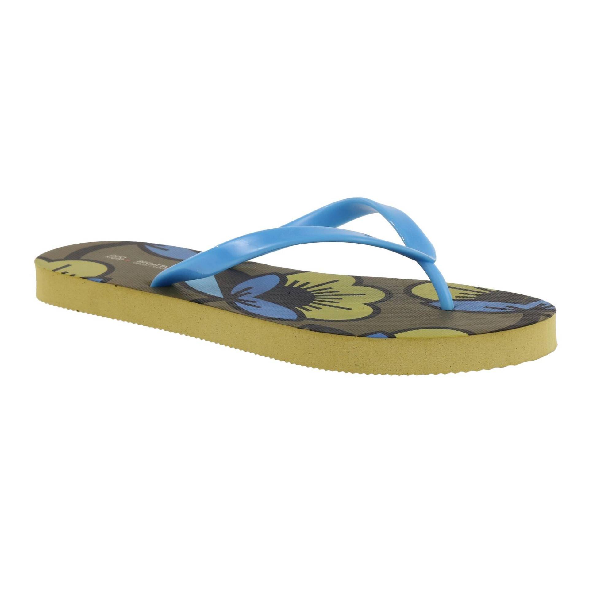 Flipflops Orla Kiely, Passionsblume Damen Blau Bunt 37 von Regatta