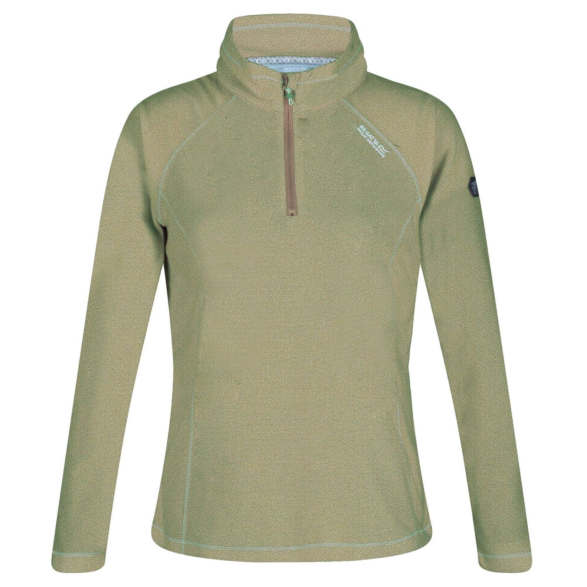 Great Outdoors Fleecetop Montes Mit 14 Reißverschluss Damen Olivegrün 38 von Regatta