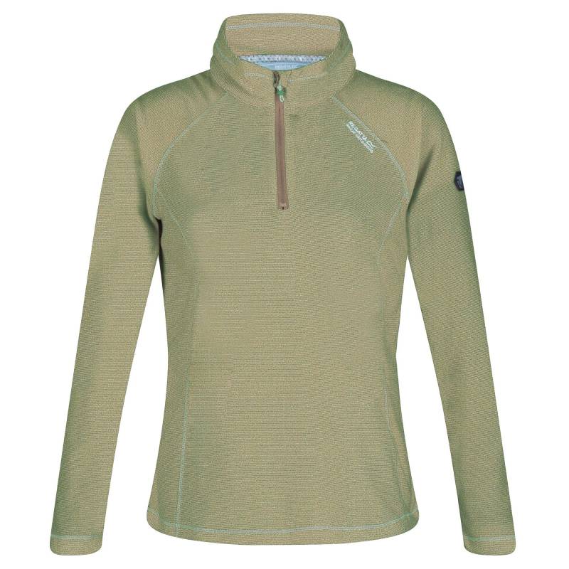 Great Outdoors Fleecetop Montes Mit 14 Reißverschluss Damen Olivegrün 38 von Regatta