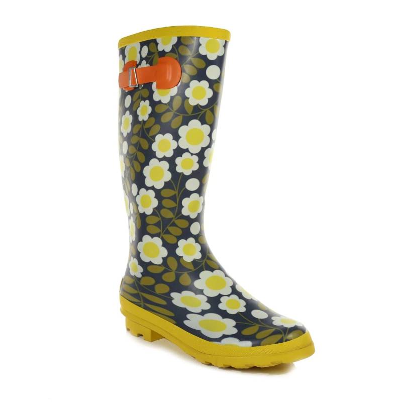 Gummistiefel Orla, Flussblumen Damen Schwarz 37 von Regatta