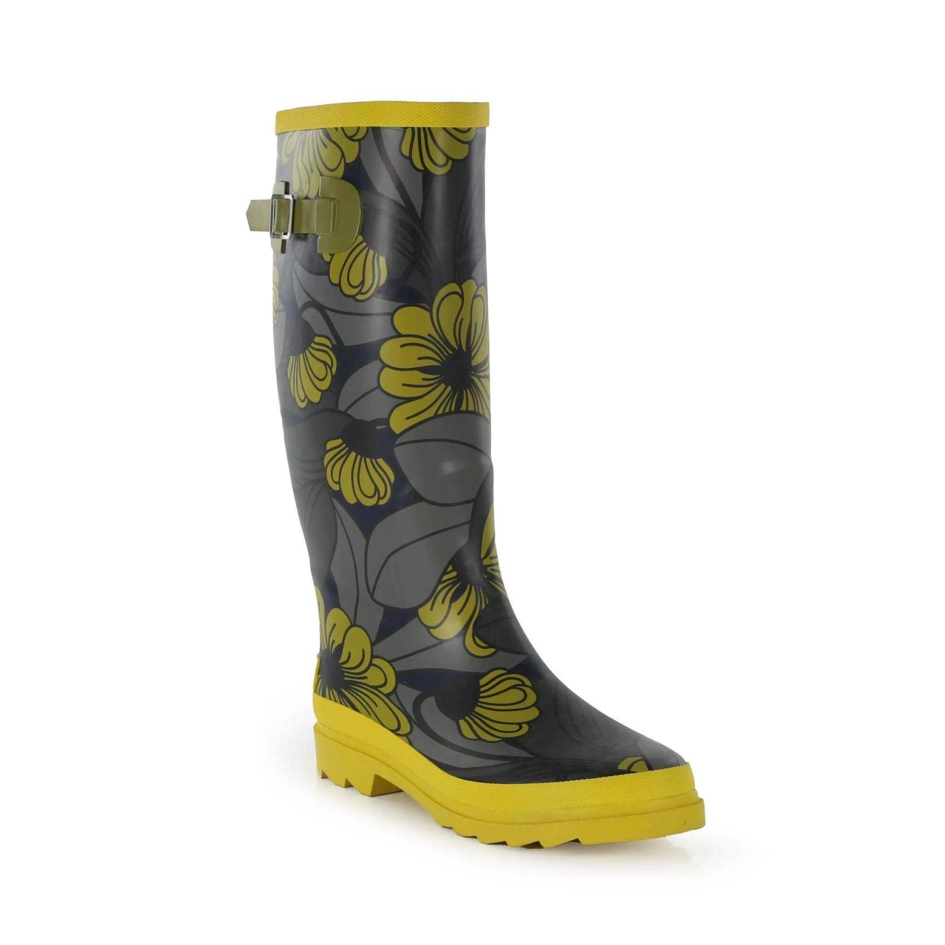 Gummistiefel Orla Kiely, Floral Damen Gelb Bunt 36 von Regatta