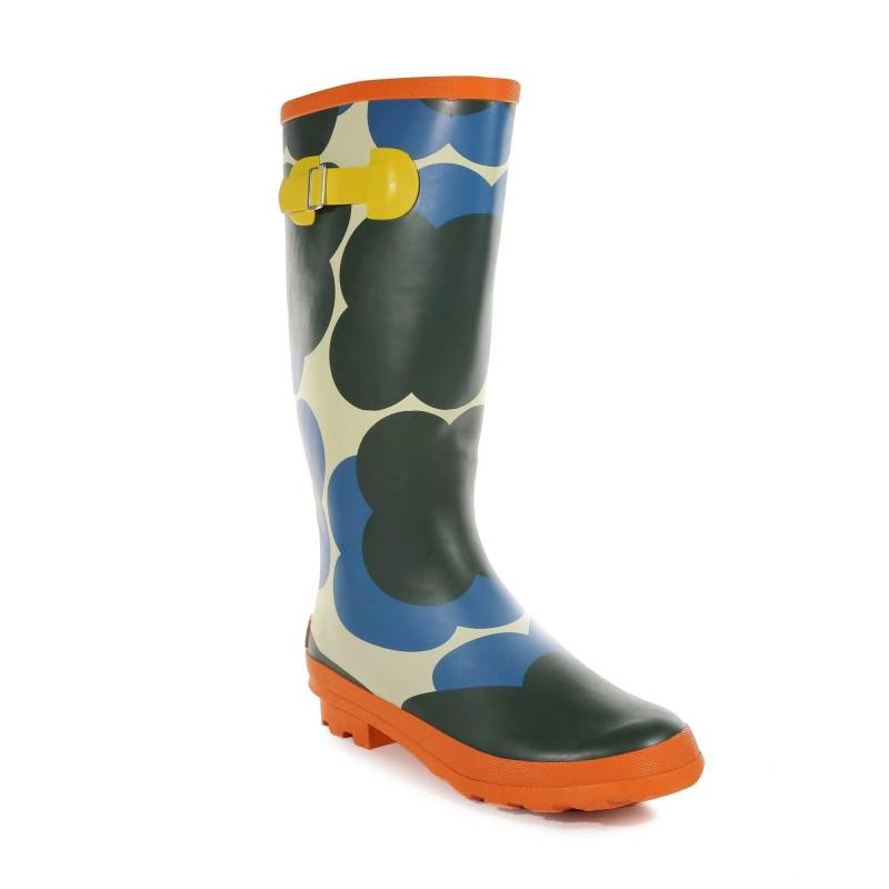 Gummistiefel Orla Kiely, Schattenblume Damen Blau 36 von Regatta