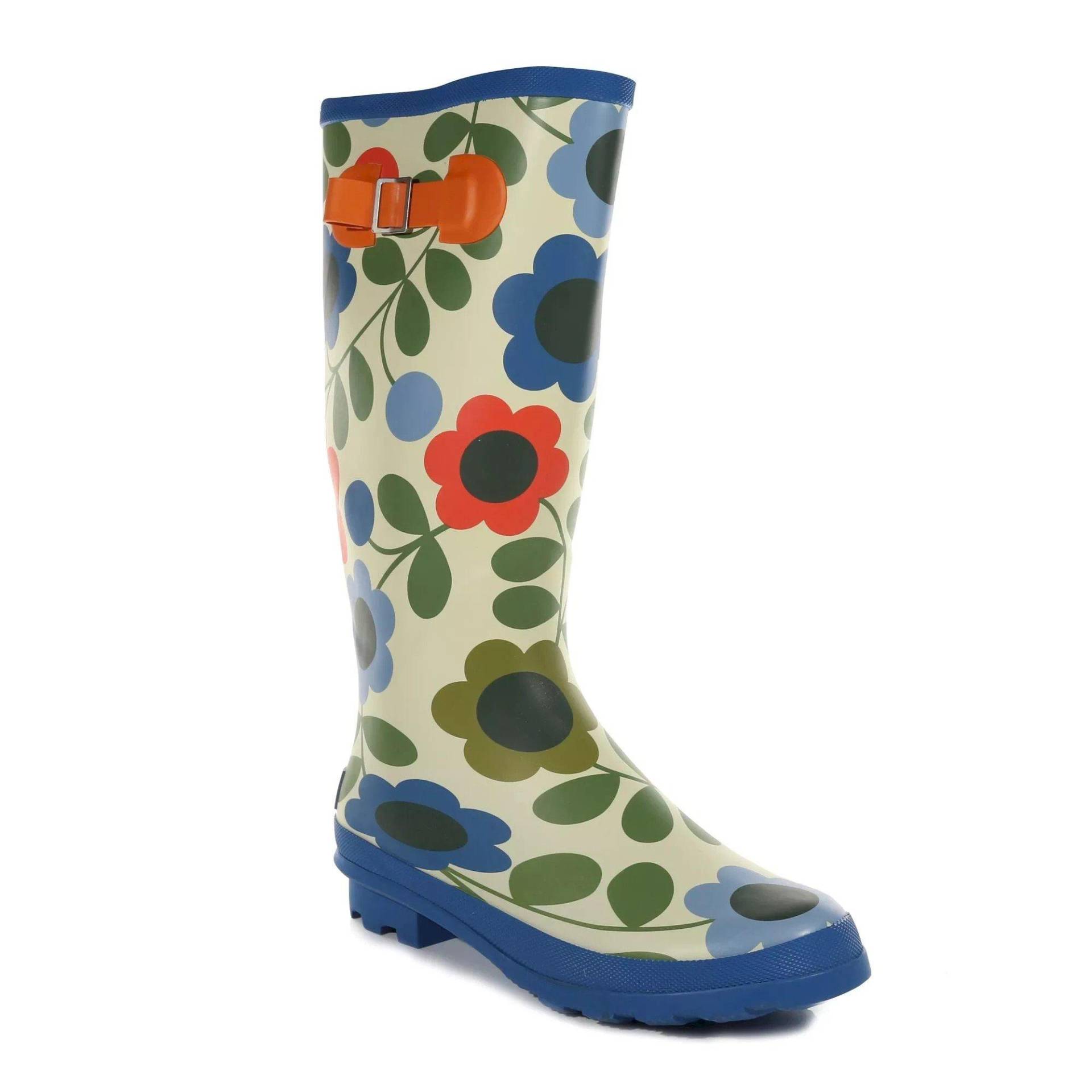 Gummistiefel Orla Kiely, Wiese Floral Damen Blau 36 von Regatta