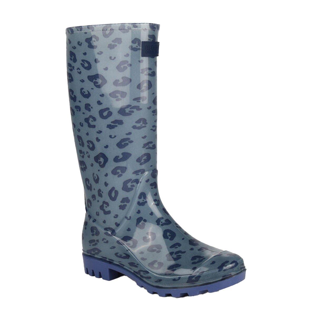 Gummistiefel Wenlock, Tierprint Damen Grau 41 von Regatta