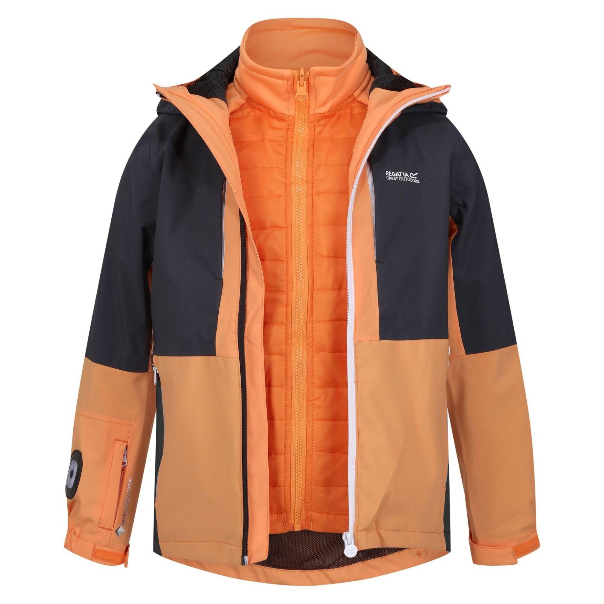 Hydrate Viii Jacke, Wasserfest 3 In 1 Mädchen Gelb Orangé 116 von Regatta