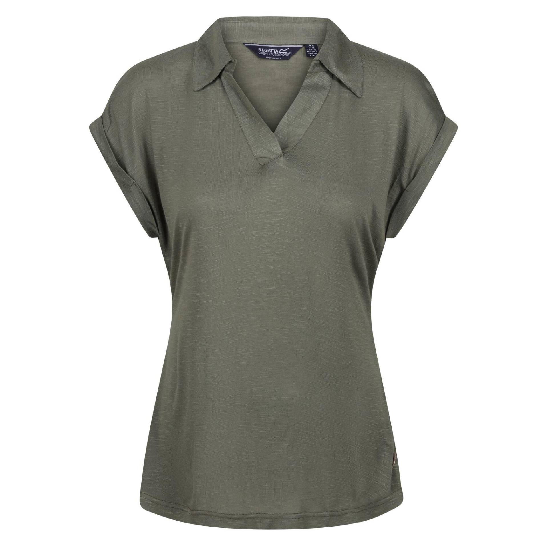 Lupine Tshirt Mit Kragen Damen Grau 46 von Regatta