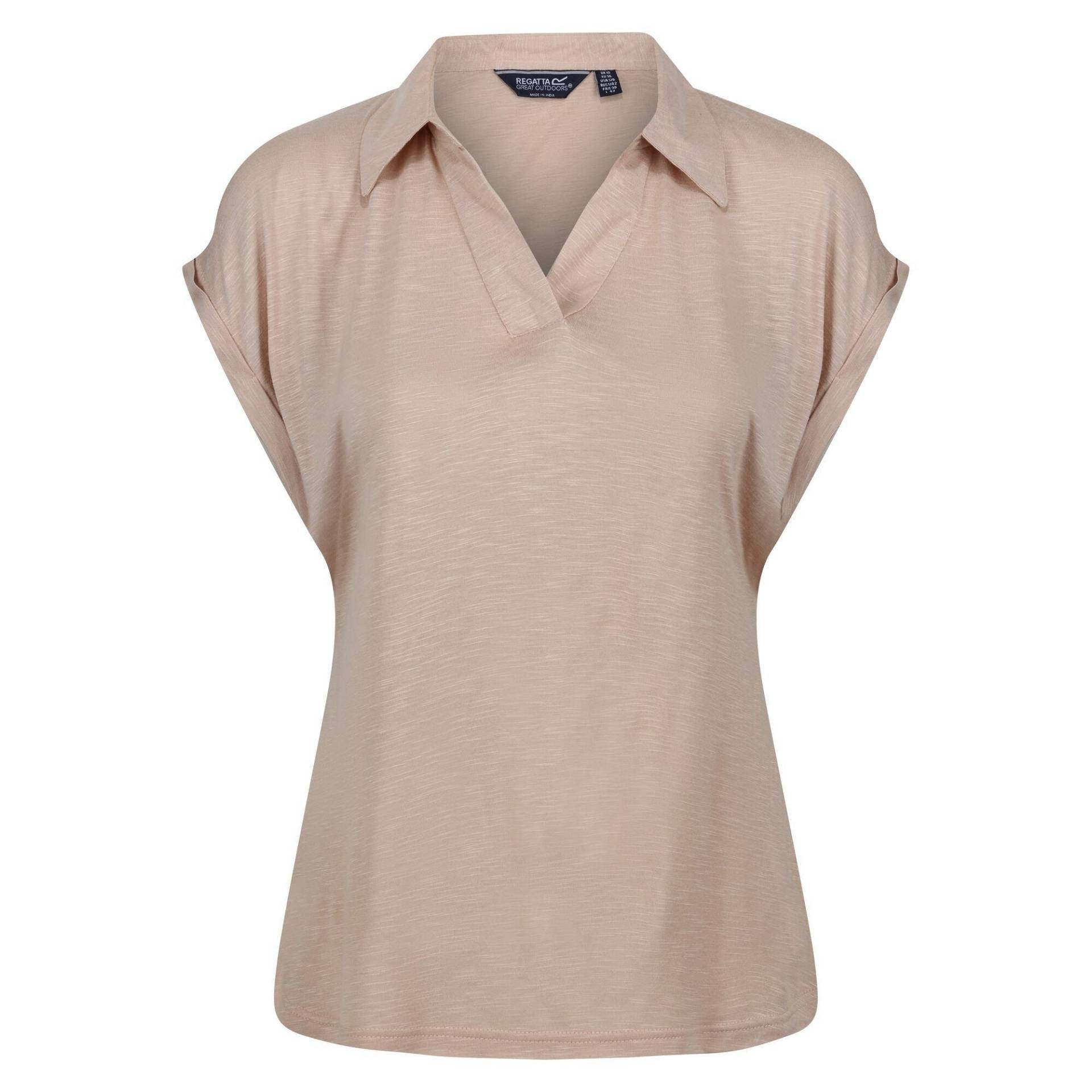 Lupine Tshirt Mit Kragen Damen Light Beige 38 von Regatta