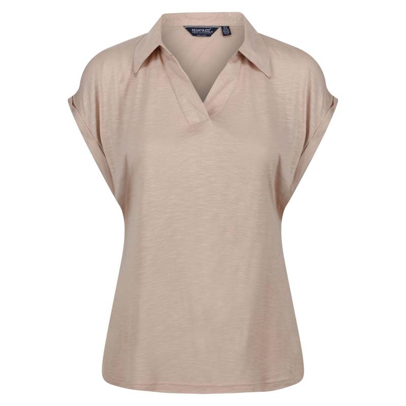 Lupine Tshirt Mit Kragen Damen Light Beige 46 von Regatta