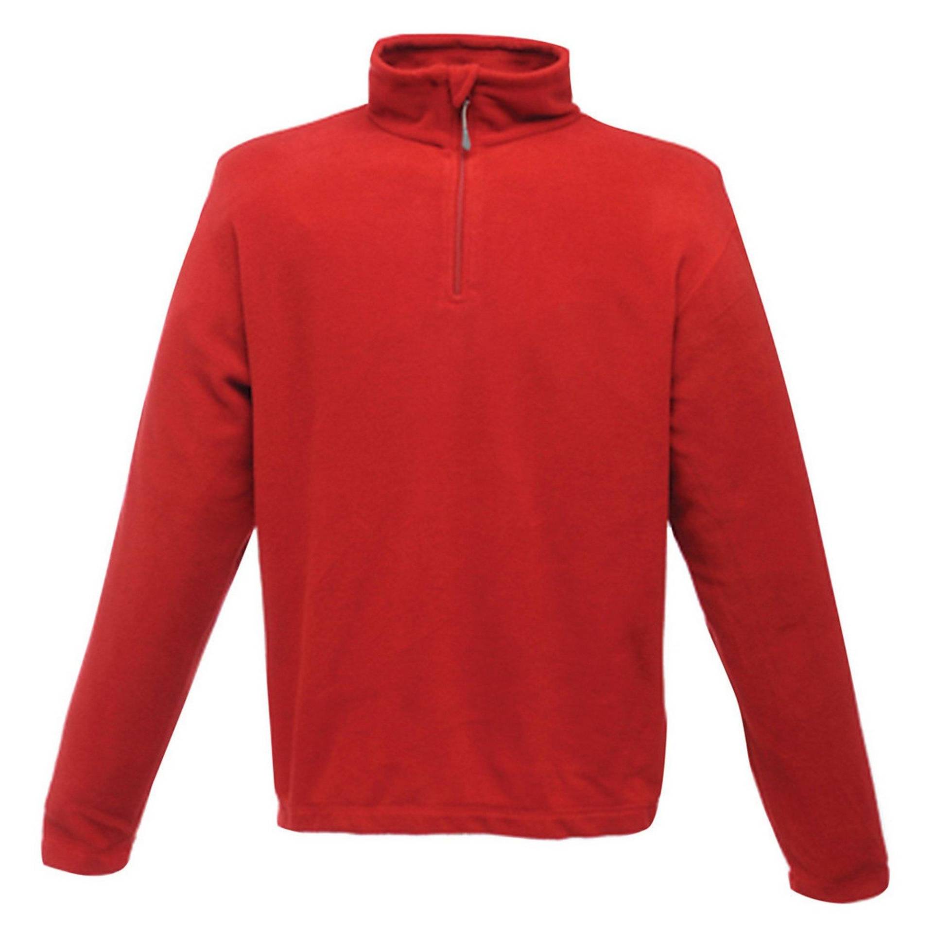 Micro Fleece Top Mit Reißverschluss. Herren Rot Bunt 3XL von Regatta