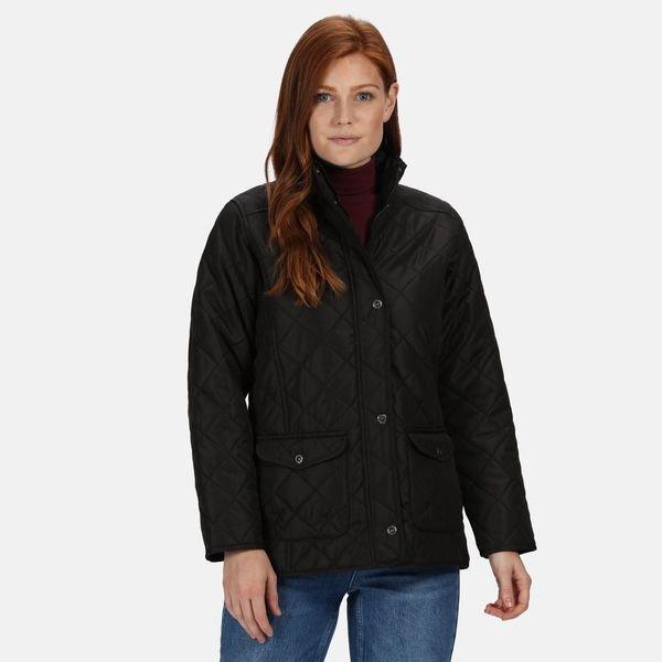 Steppjacke Tarah Damen Schwarz 40 von Regatta