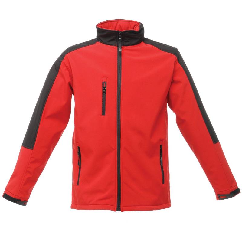 Hydroforce Softshelljacke, Wasserabweisend, Atmungsaktiv Herren Rot Bunt S von Regatta