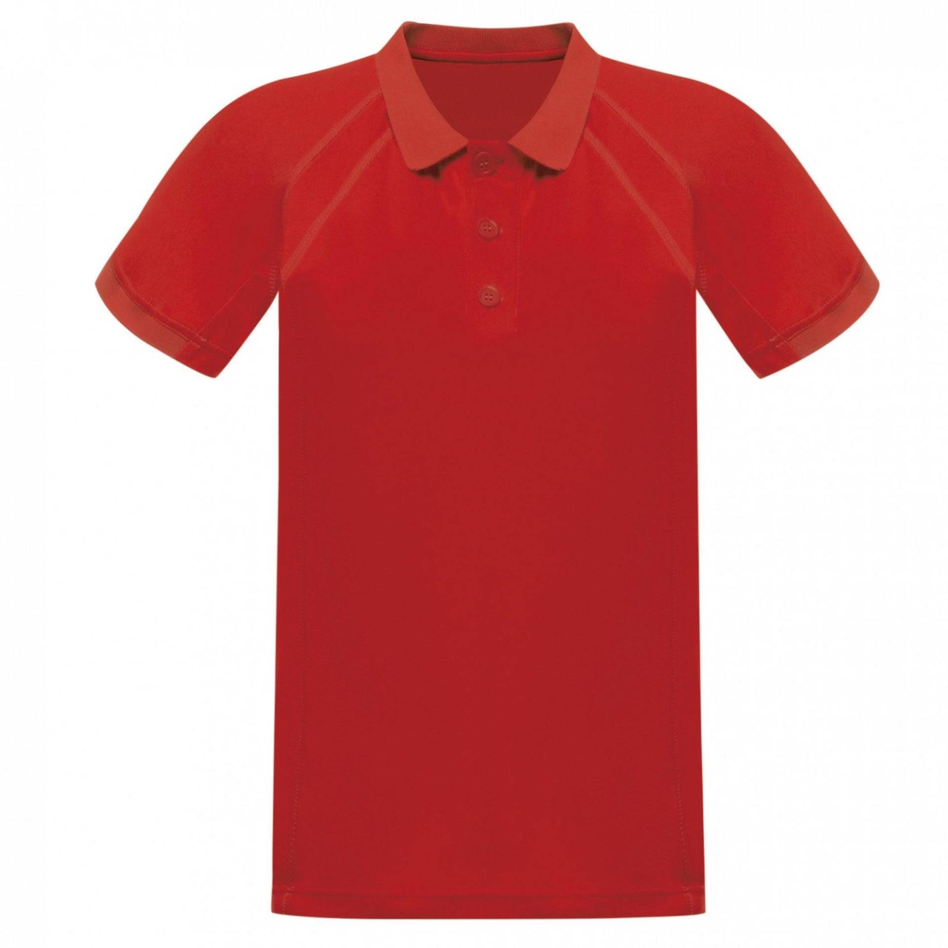 Hardwear Coolweave Kurzarm Polo Shirt Herren Rot Bunt XXL von Regatta