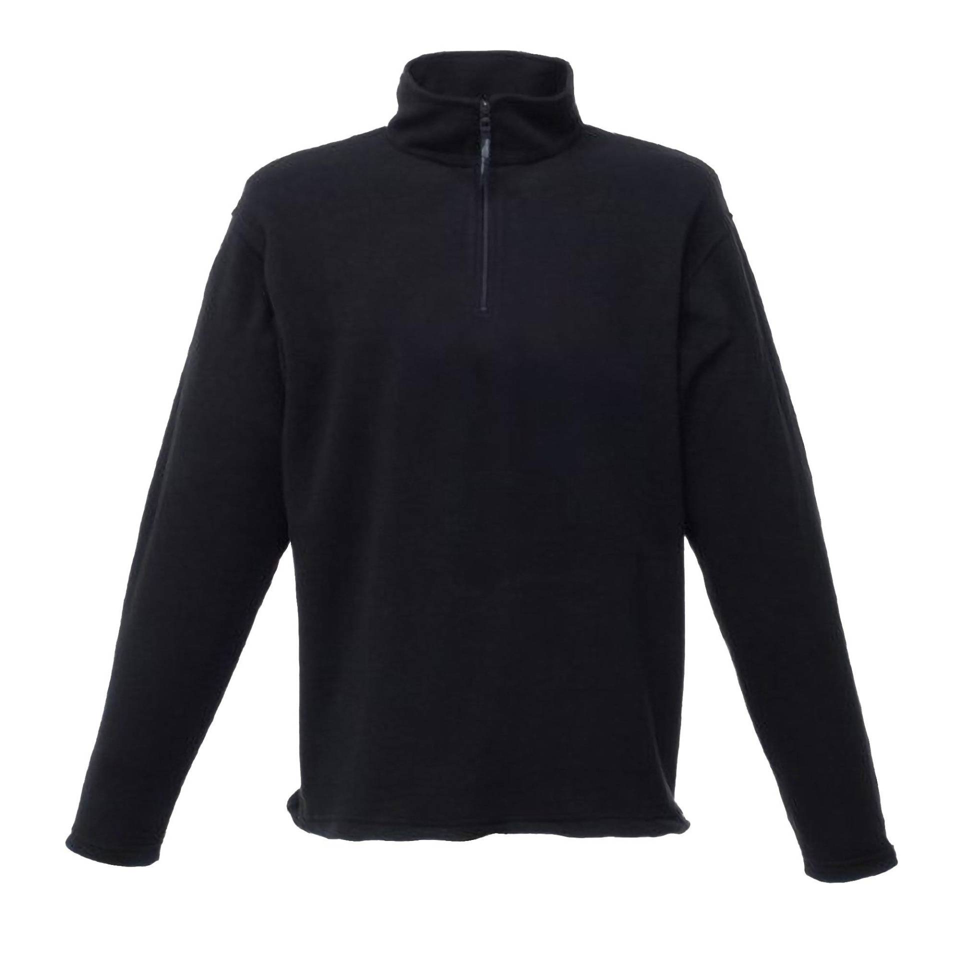 Micro Fleece Top Mit Reißverschluss. Herren Schwarz XXL von Regatta