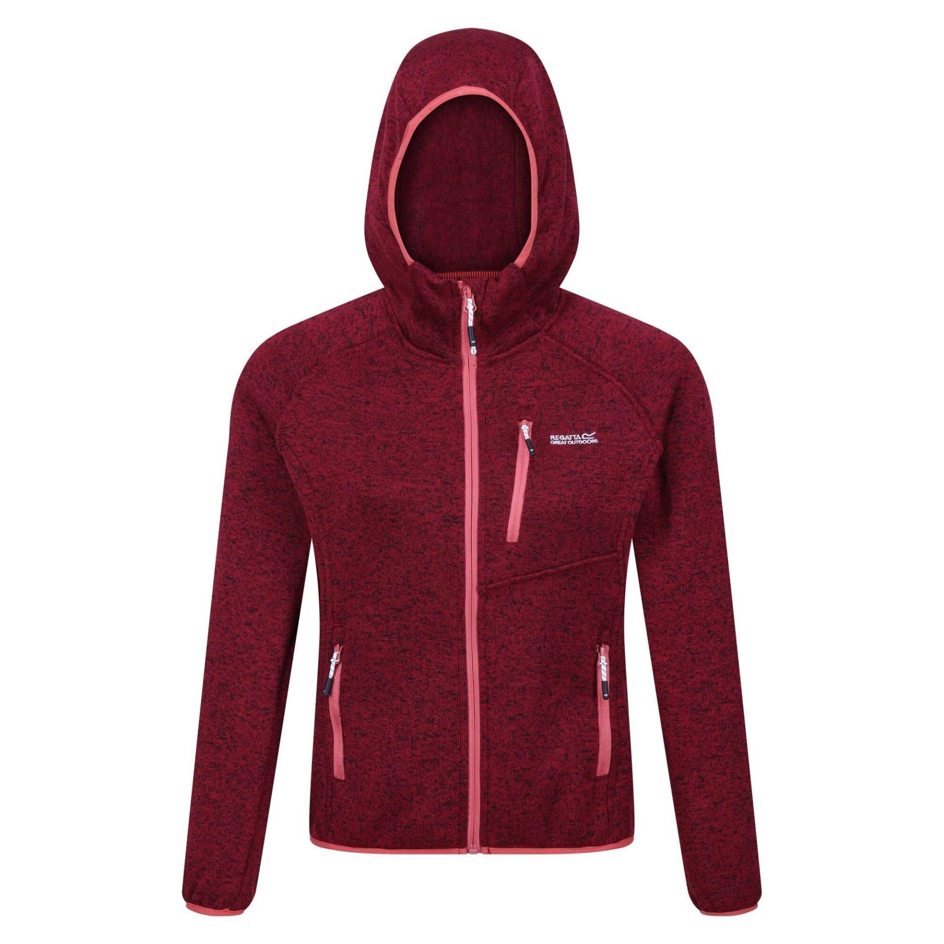 Newhill Fleecejacke Mit Kapuze Damen Rot Bunt 36 von Regatta