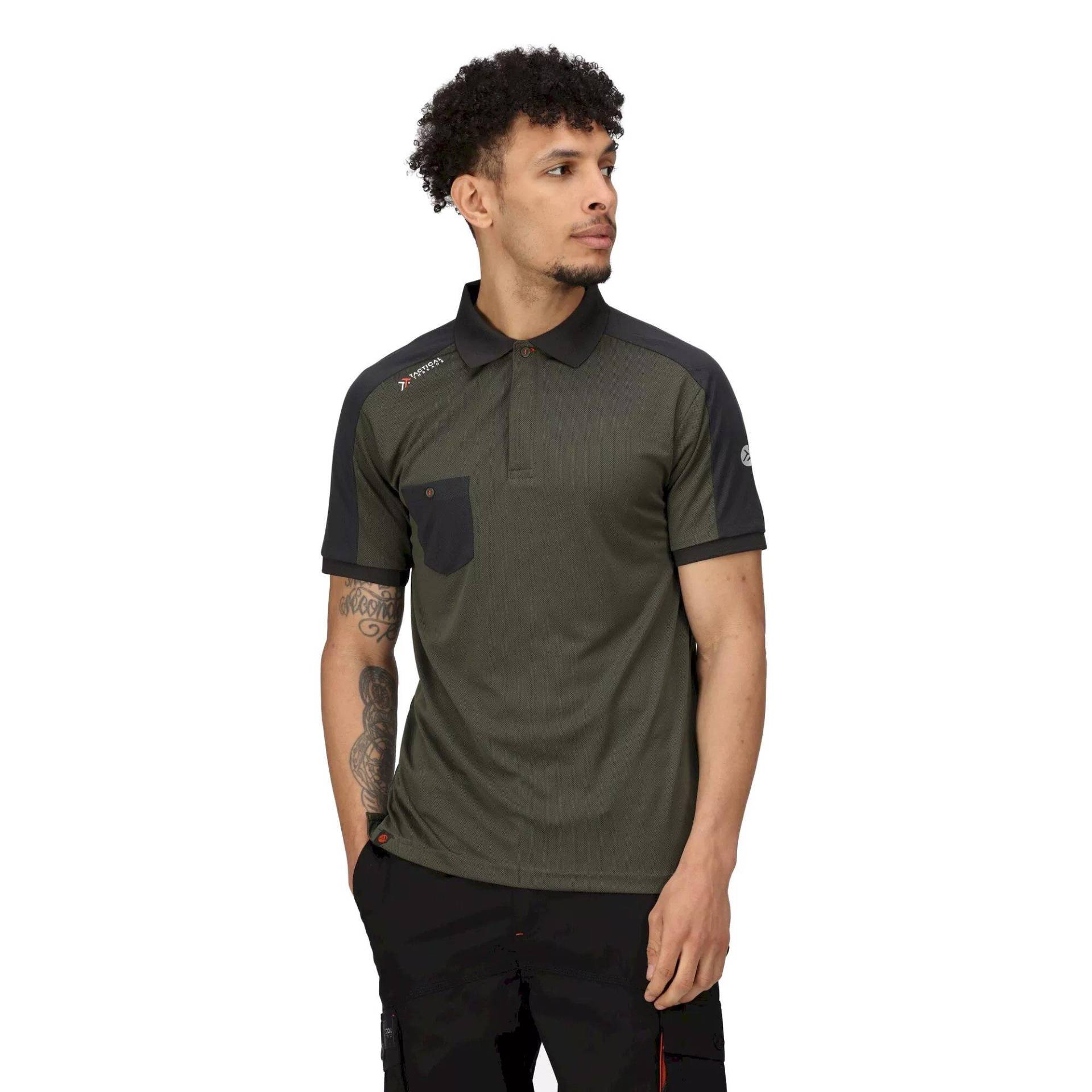 Offensive Wicking-polo-hemd Herren Khaki L von Regatta