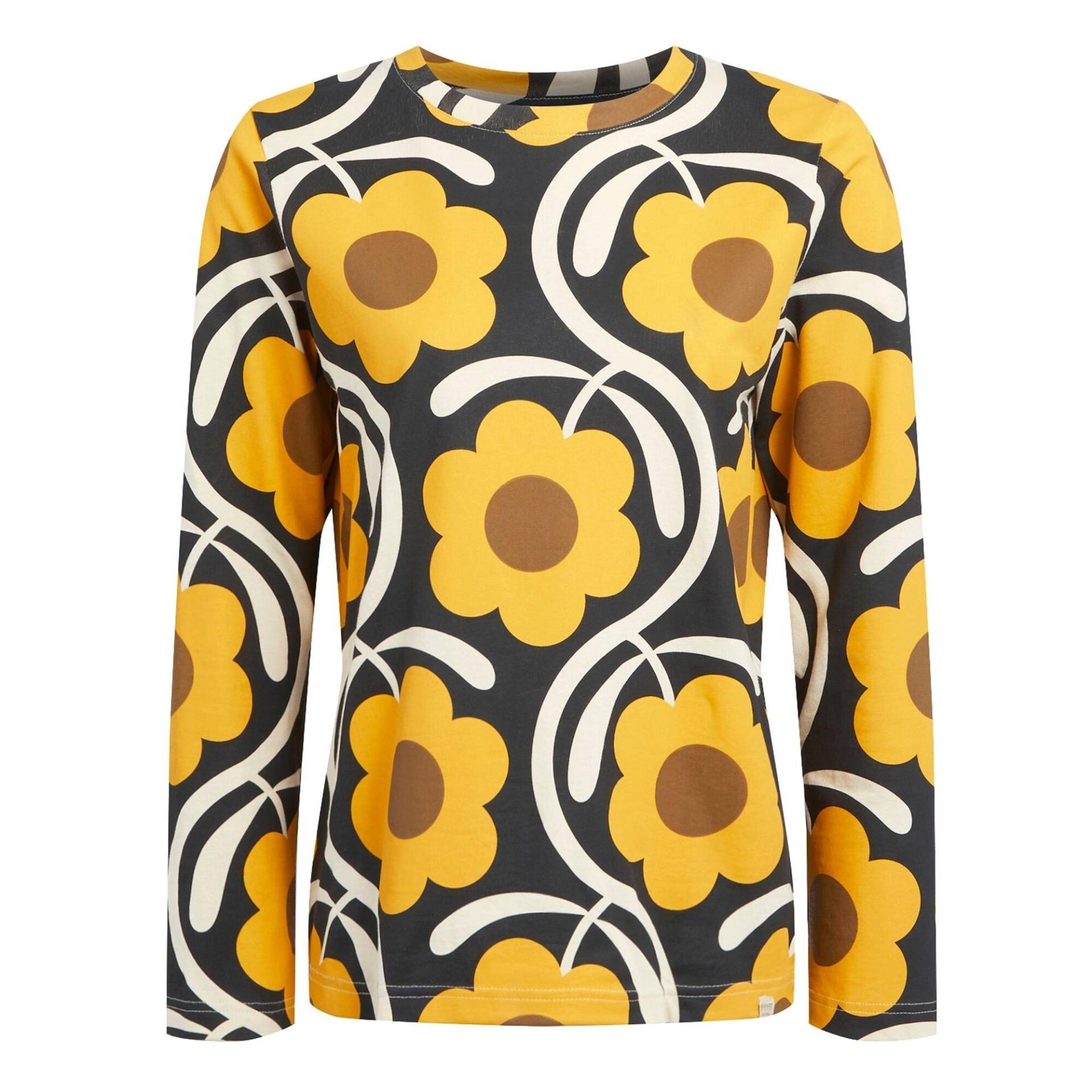 Orla Kiely Tshirt Winter Langärmlig Damen Gelb Bunt 38 von Regatta