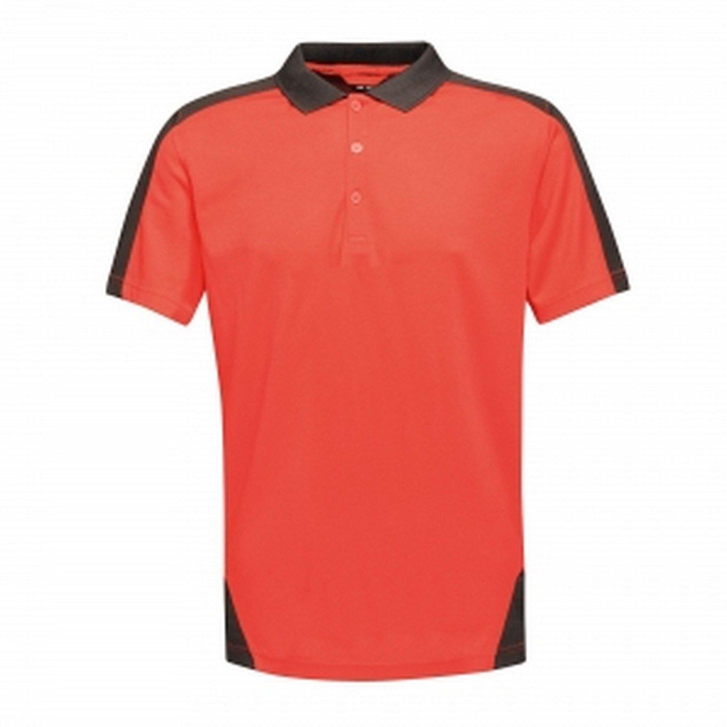 Poloshirt Contrast Coolweave Herren Rot Bunt XXS von Regatta