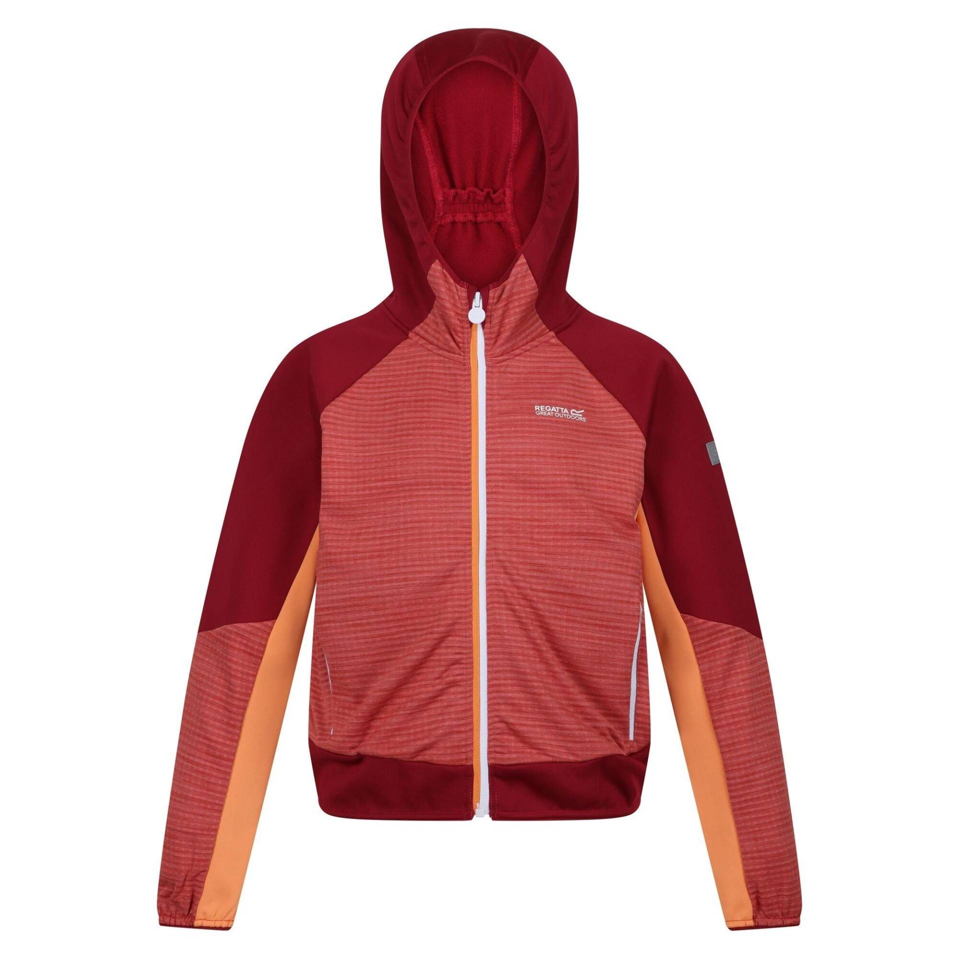 Prenton Ii Softshelljacke Mit Kapuze Mädchen Rot Bunt 128 von Regatta