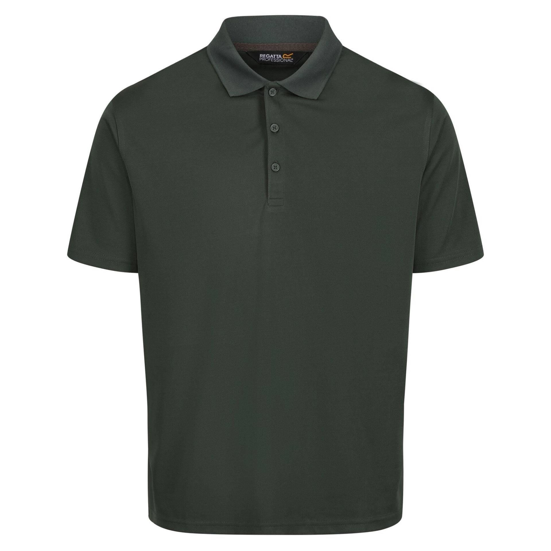 Pro Poloshirt Feuchtigkeitsabweisend Herren Dunkelgrün M von Regatta